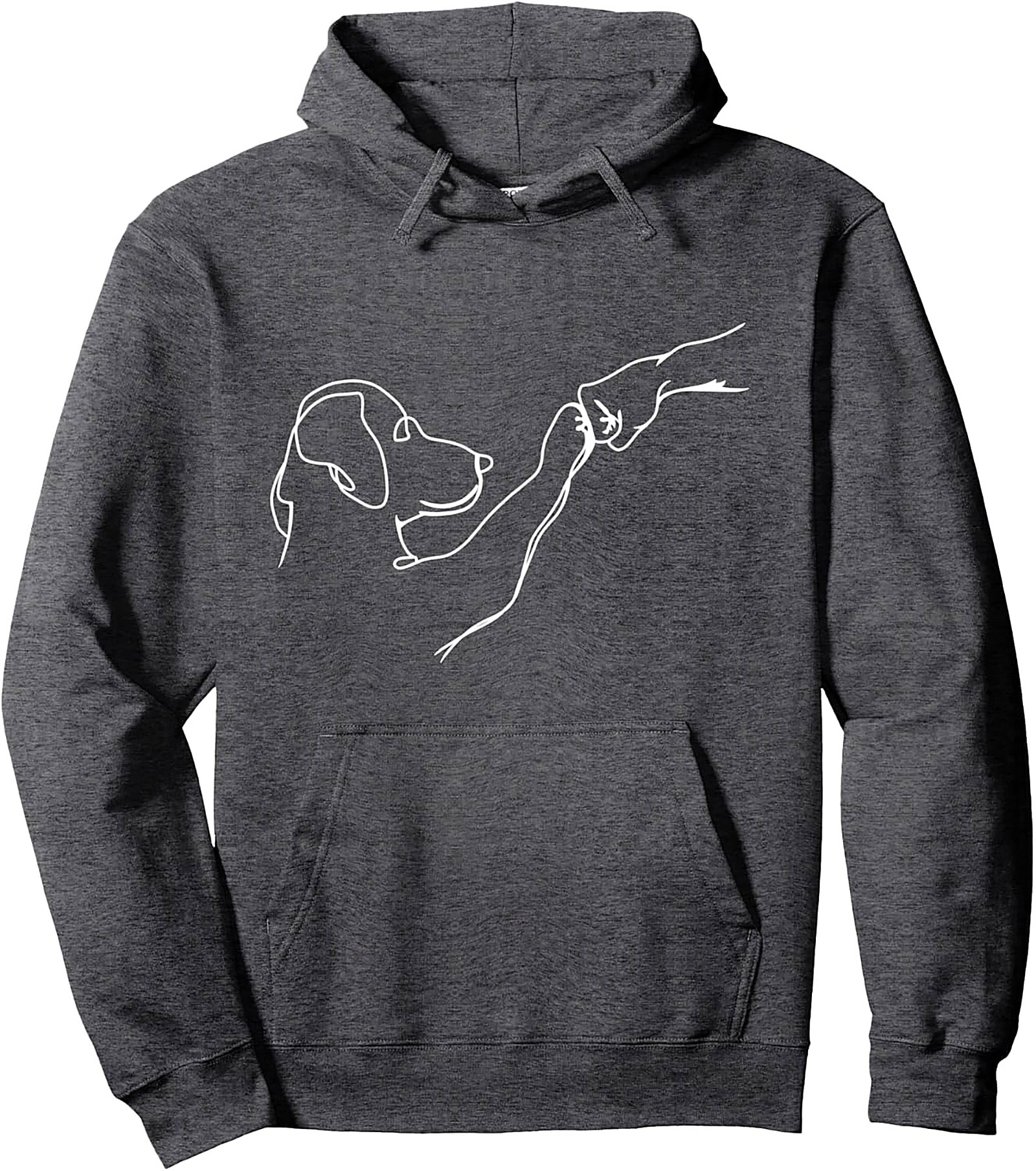 The Loyal Companion Dog Paw Fist Bump Pullover Hoodie