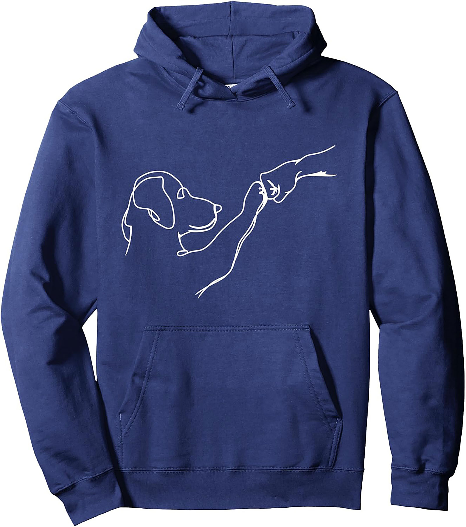 The Loyal Companion Dog Paw Fist Bump Pullover Hoodie