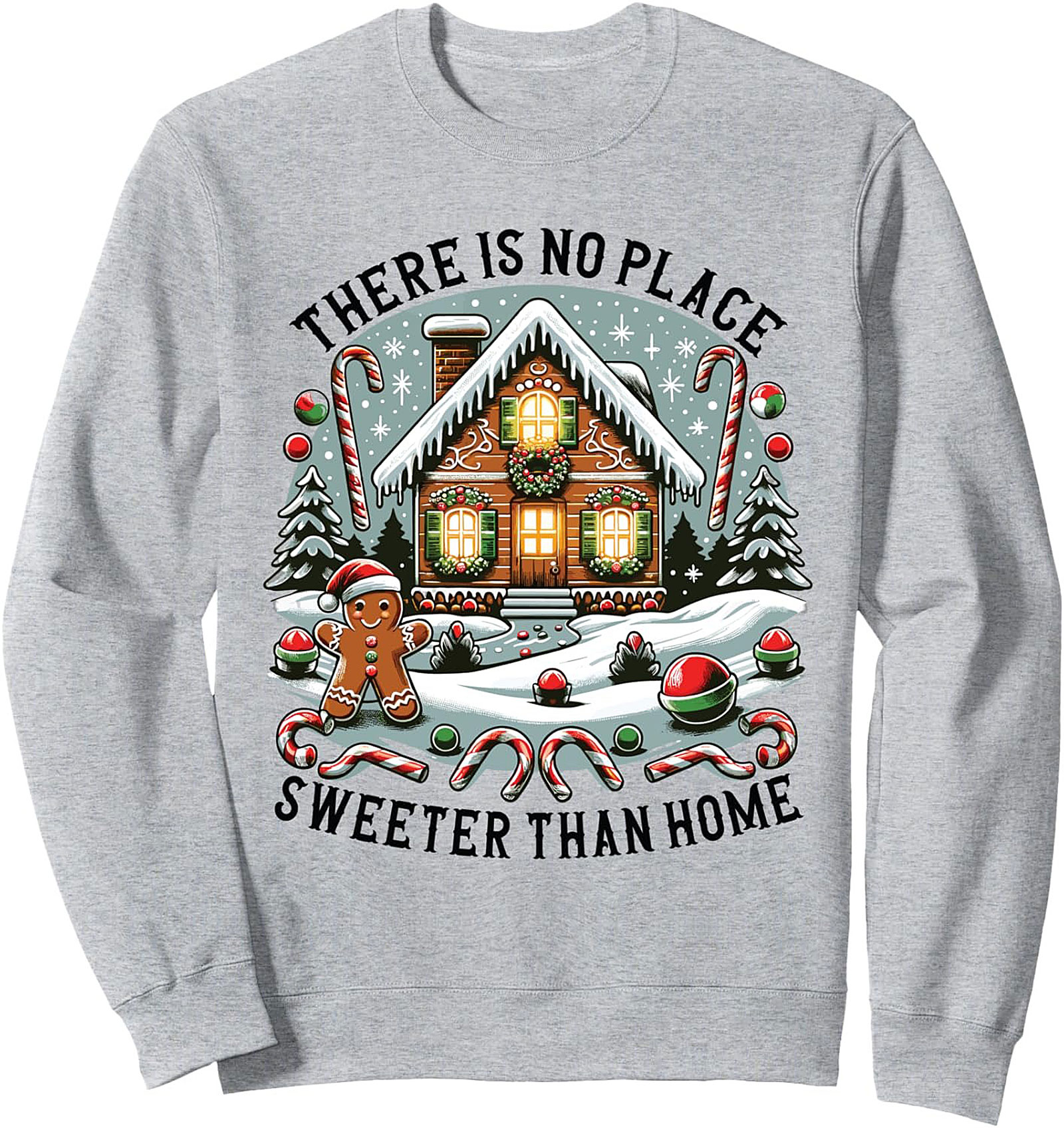 Cozy Gingerbread Crewneck Sweatshirt Sweet Home Gift