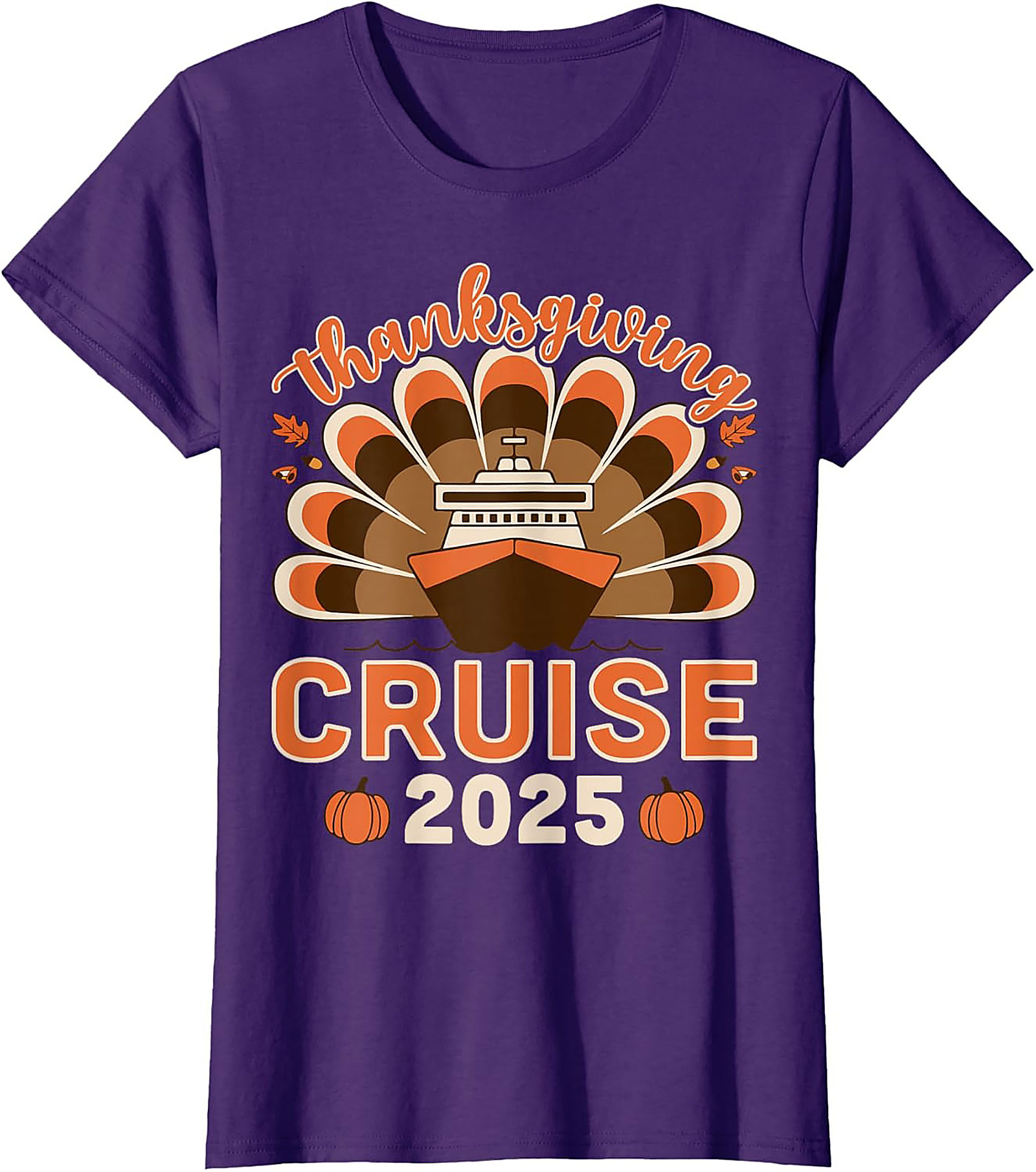 Funny Thanksgiving Cruise 2025 T-Shirt | Family Tee