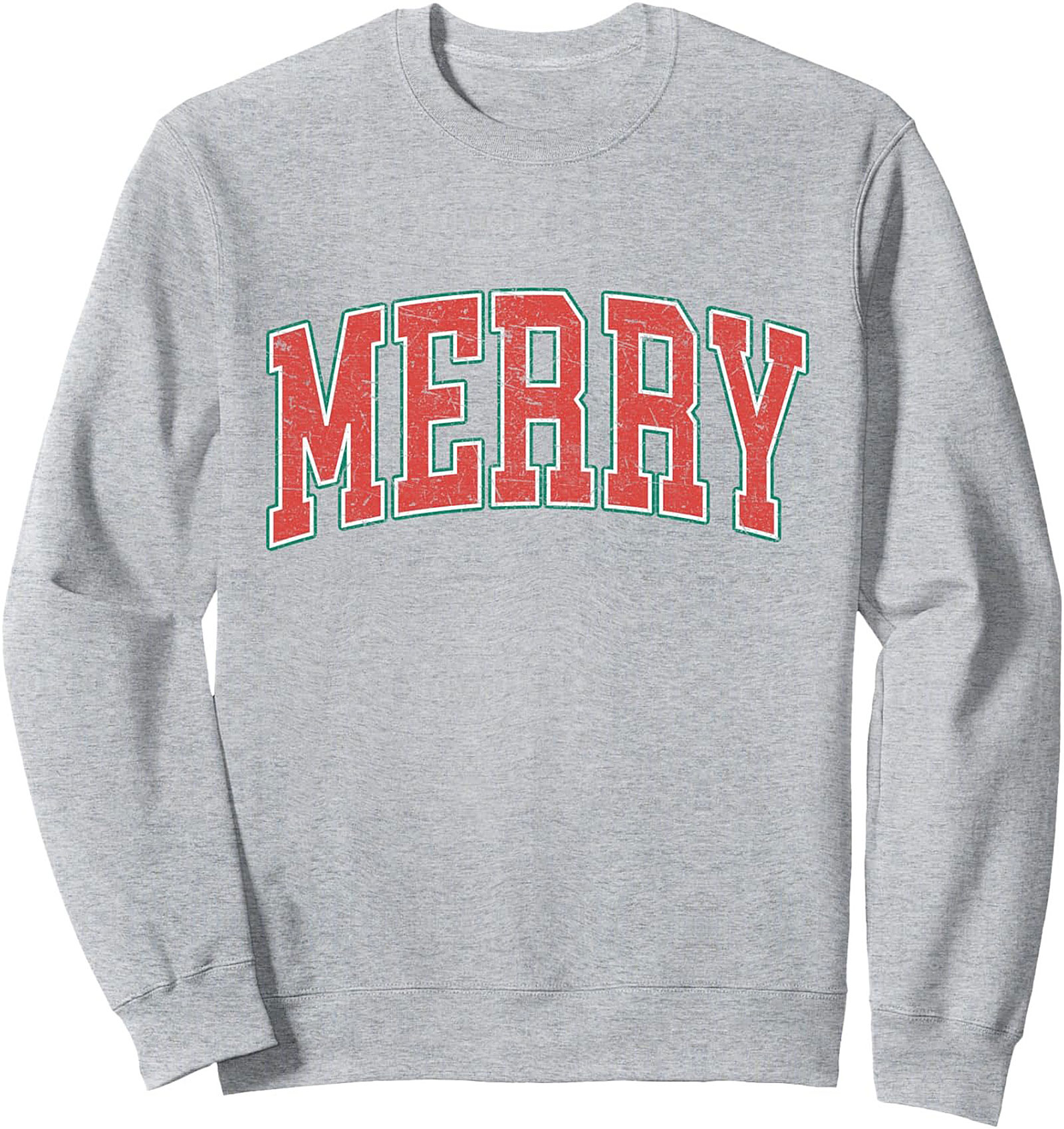 Vintage Merry Crewneck Sweatshirt Holiday Gift