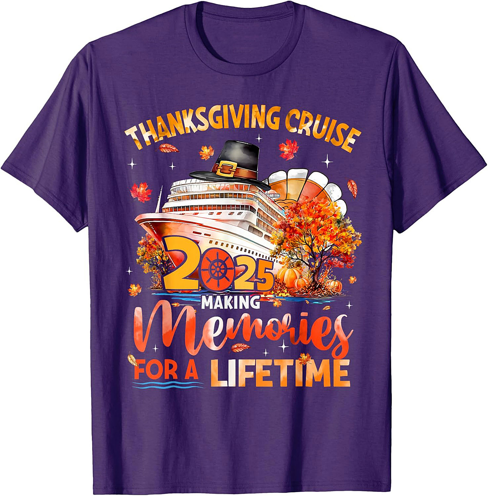 Thanksgiving Cruise 2025 Graphic Tee | Funny Unisex Shirt