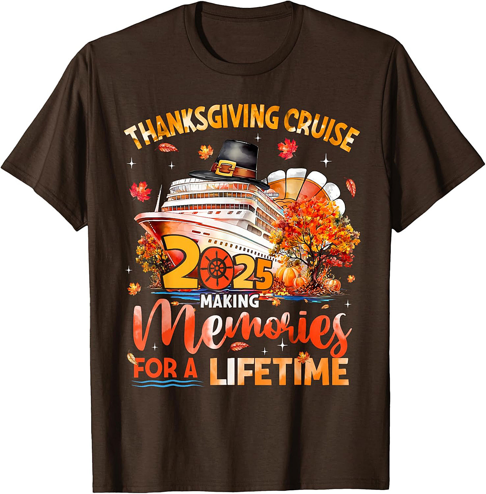 Thanksgiving Cruise 2025 Graphic Tee | Funny Unisex Shirt