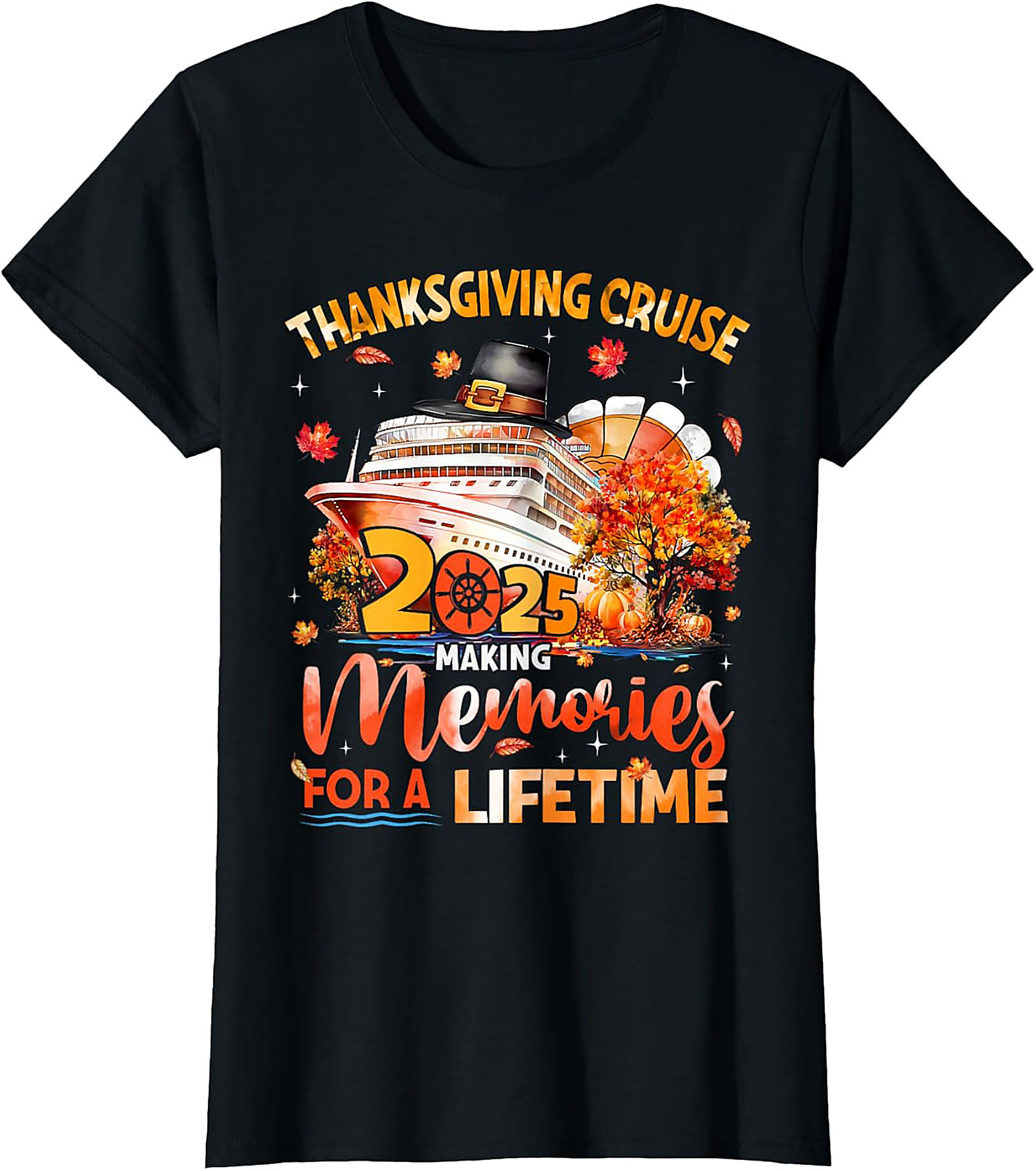 Thanksgiving Cruise 2025 Graphic Tee | Funny Unisex Shirt