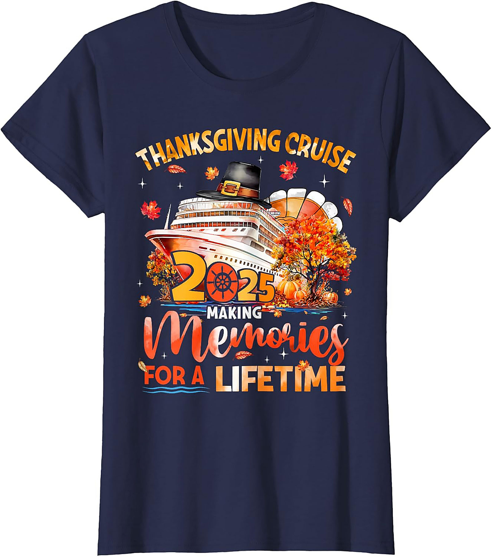 Thanksgiving Cruise 2025 Graphic Tee | Funny Unisex Shirt