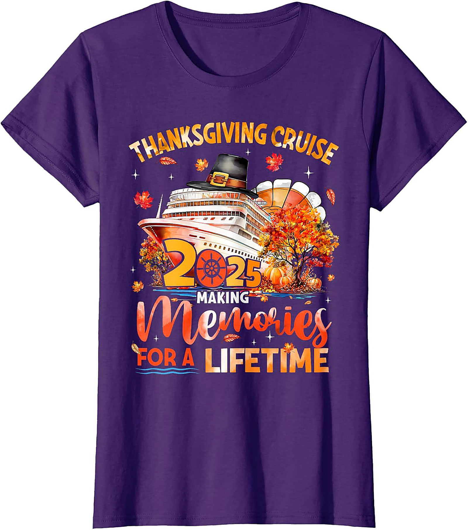 Thanksgiving Cruise 2025 Graphic Tee | Funny Unisex Shirt