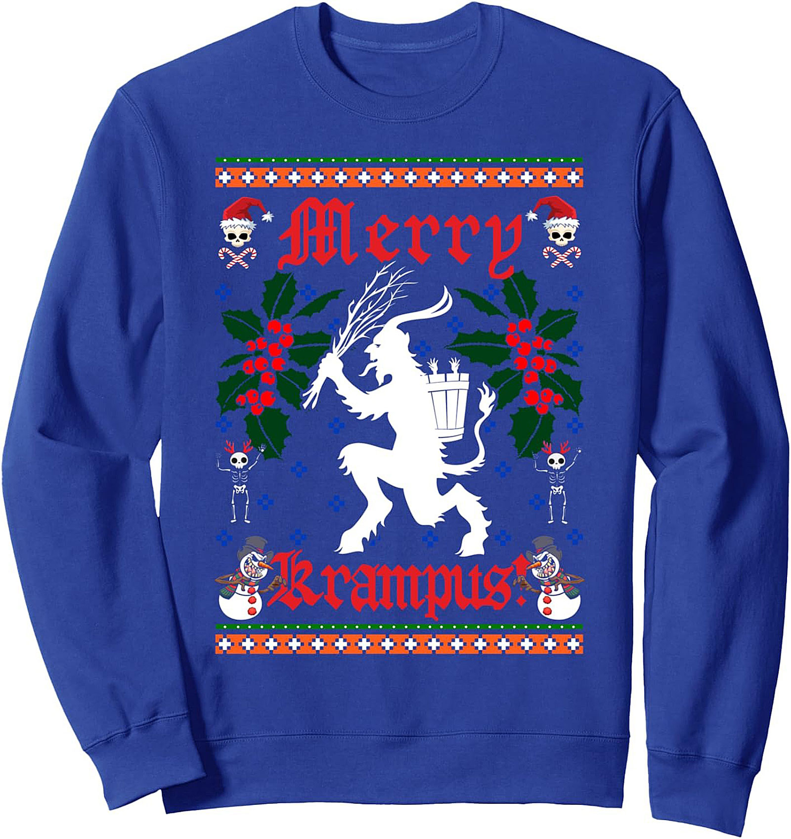 Merry Krampus Ugly Christmas Crewneck Sweatshirt Gift
