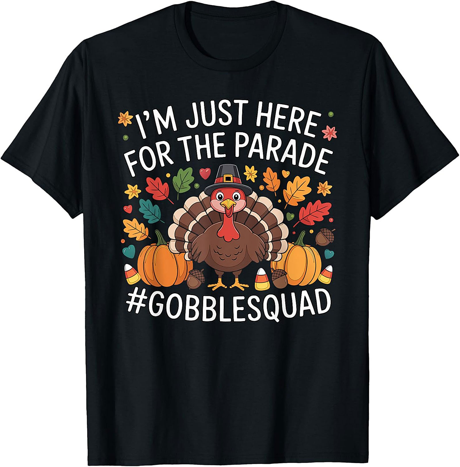 Funny Thanksgiving T-shirt | Gobble Squad Turkey Tee