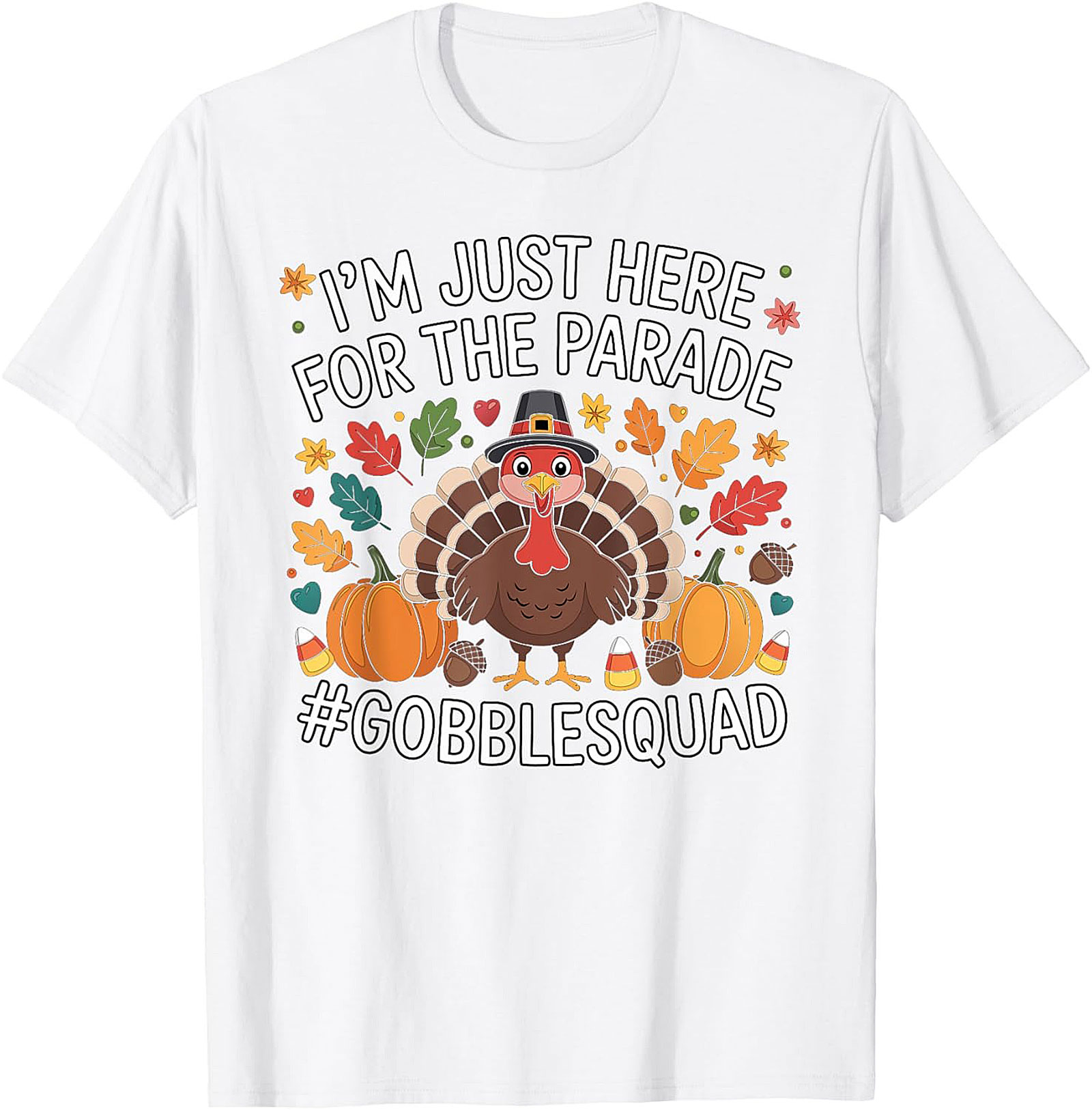 Funny Thanksgiving T-shirt | Gobble Squad Turkey Tee