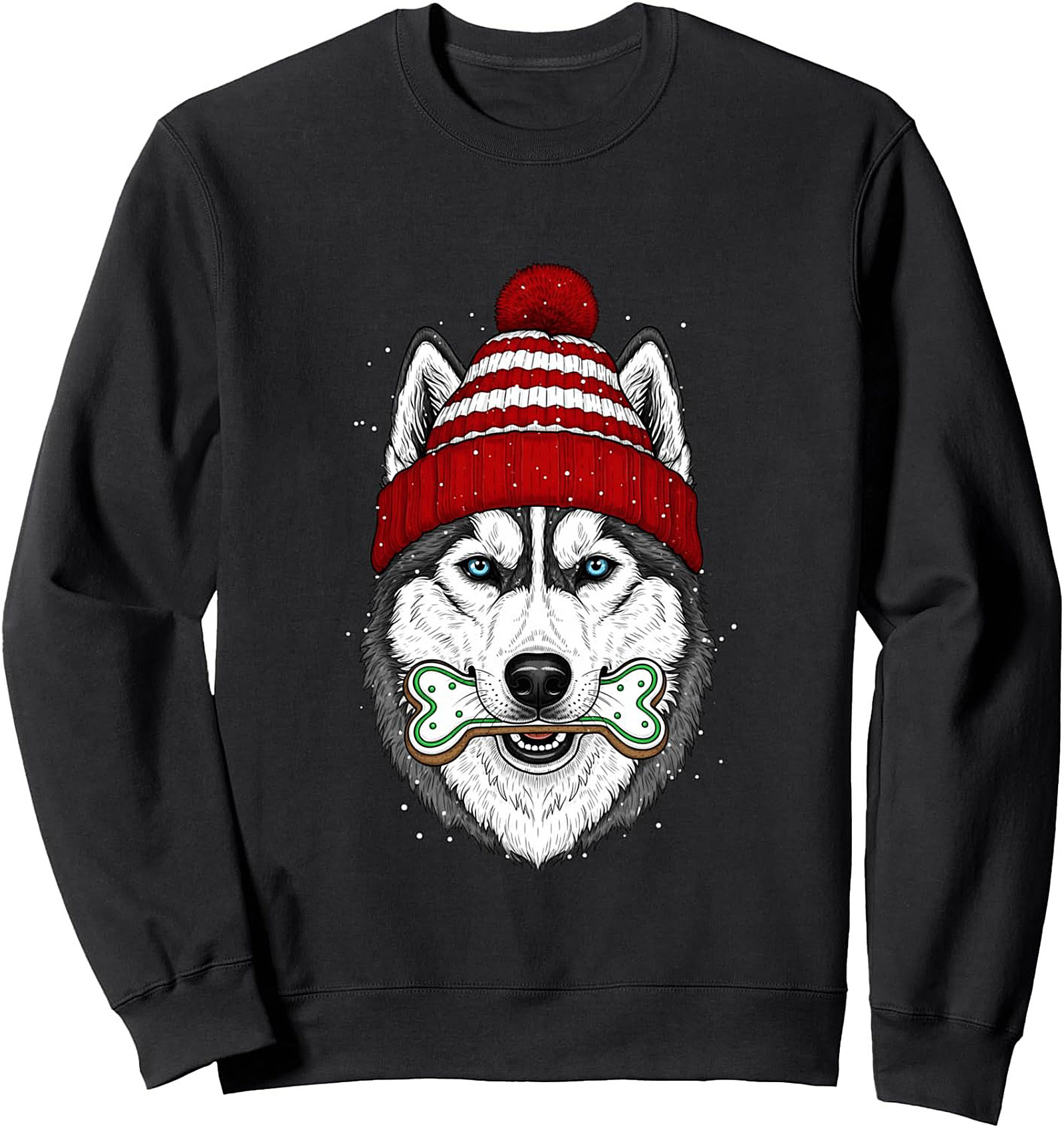 Christmas Husky Crewneck Sweatshirt Dog Pullover