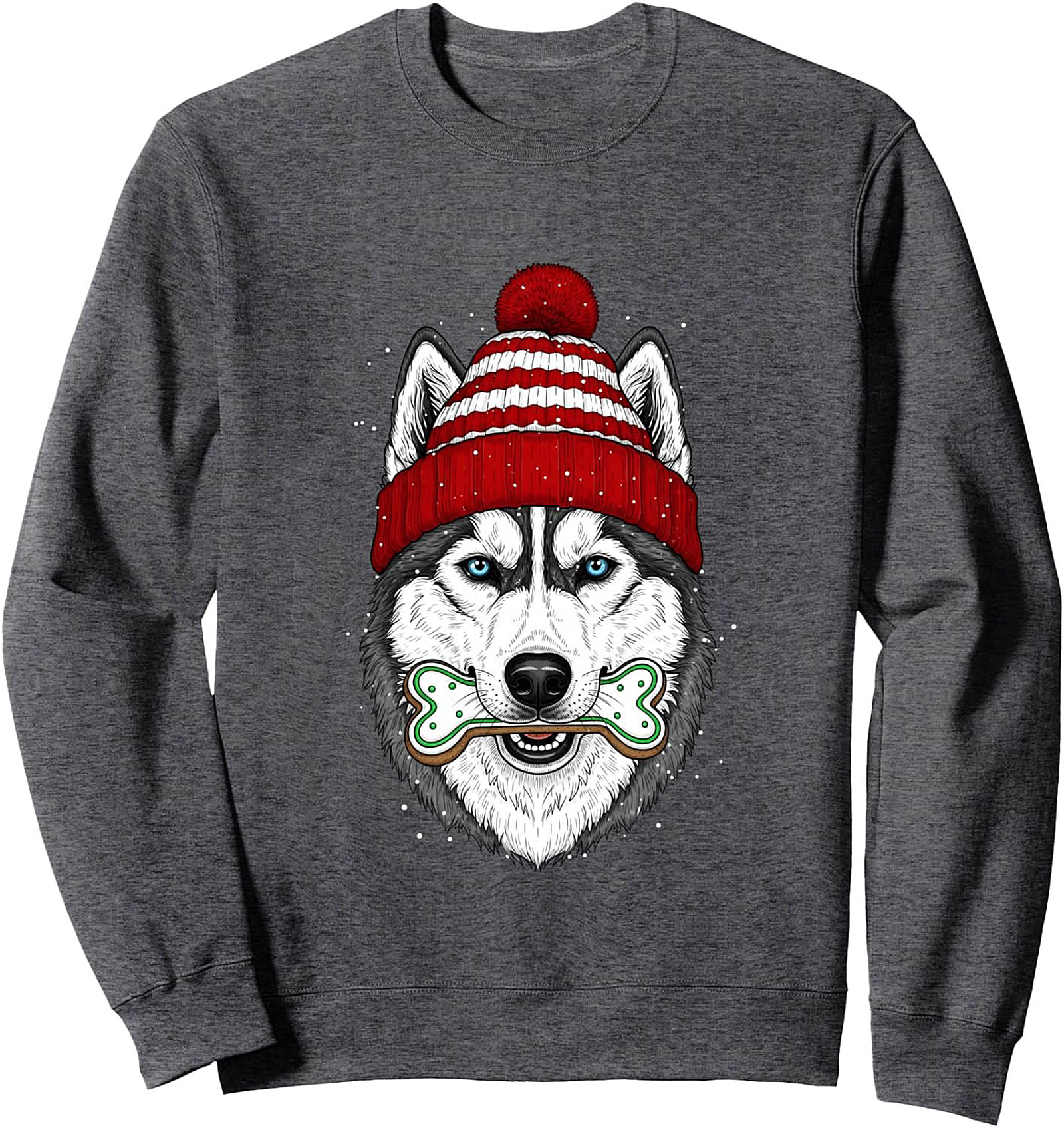 Christmas Husky Crewneck Sweatshirt Dog Pullover