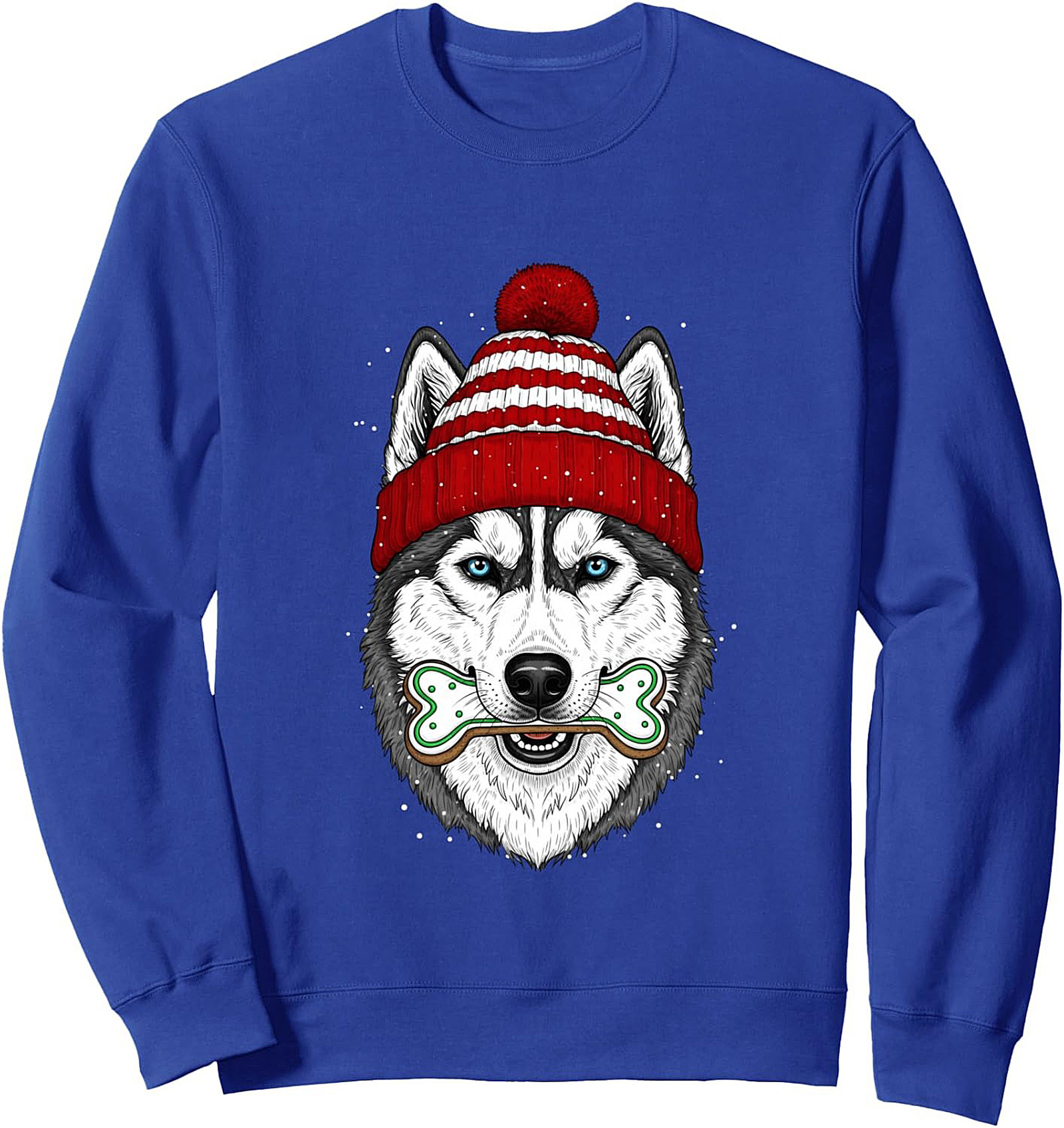 Christmas Husky Crewneck Sweatshirt Dog Pullover