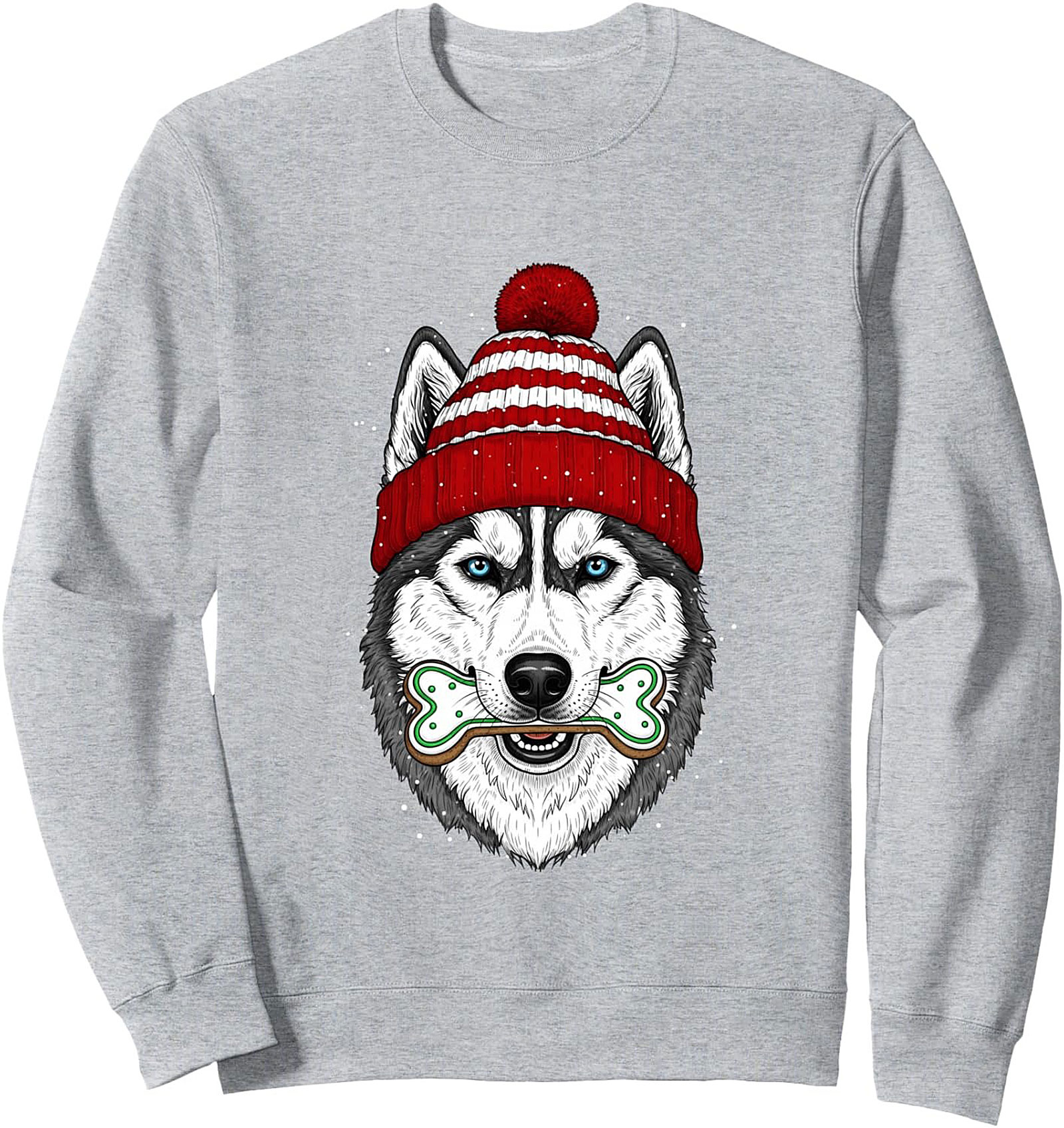 Christmas Husky Crewneck Sweatshirt Dog Pullover