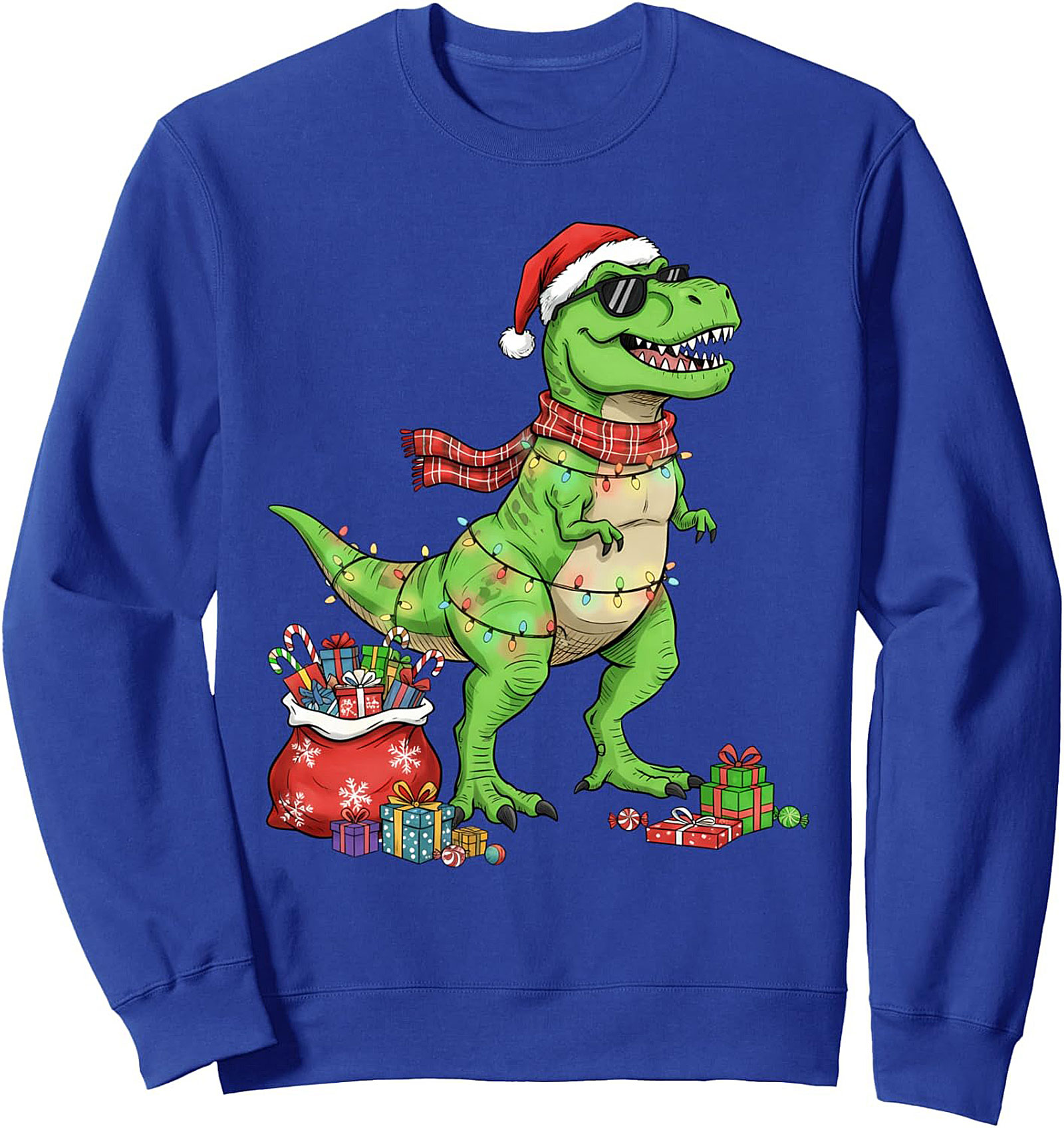 Funny Christmas Dinosaur Sweatshirt  Crewneck Gift