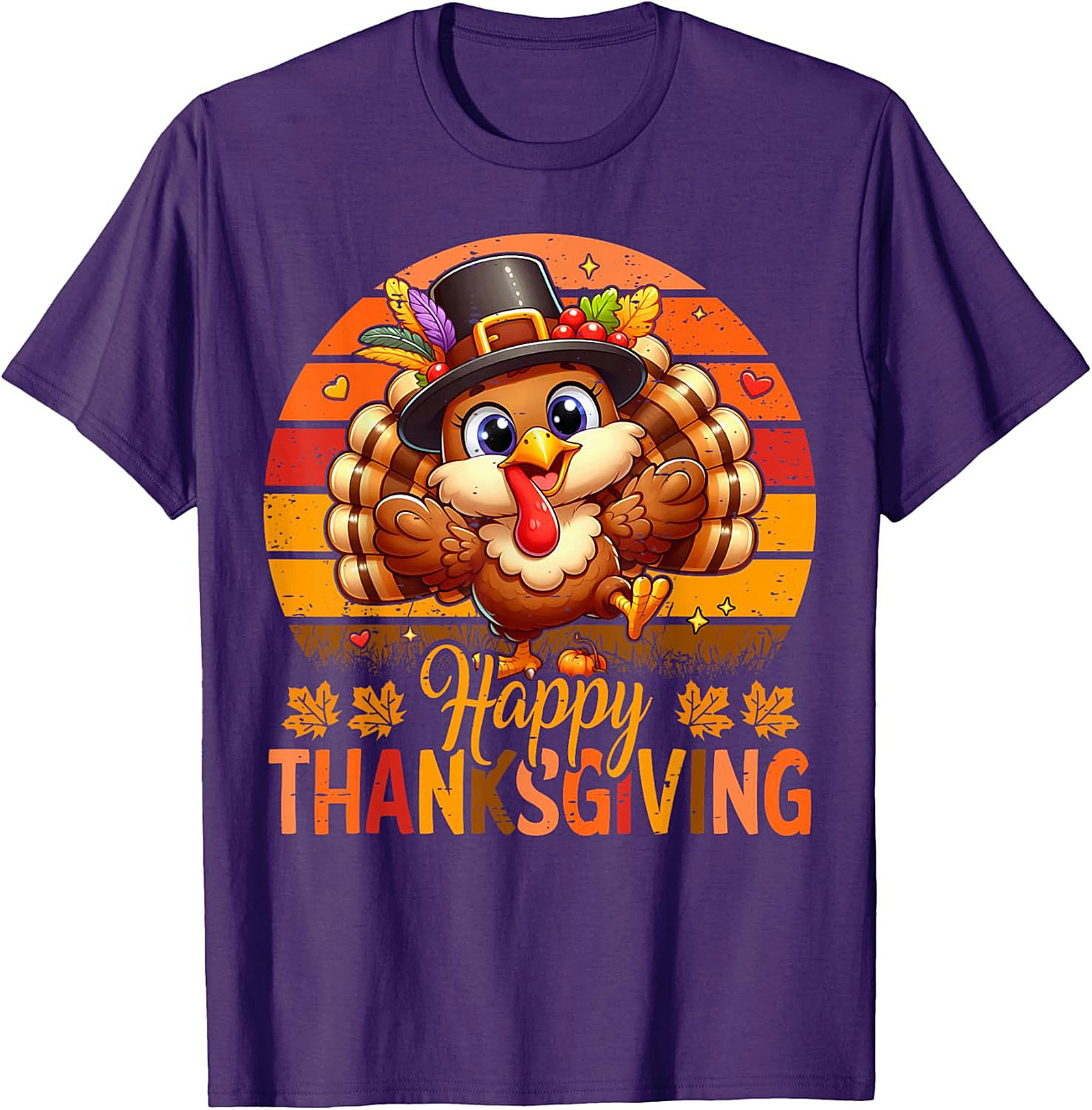 Cute Thanksgiving Turkey T-Shirt | Funny Holiday Tee