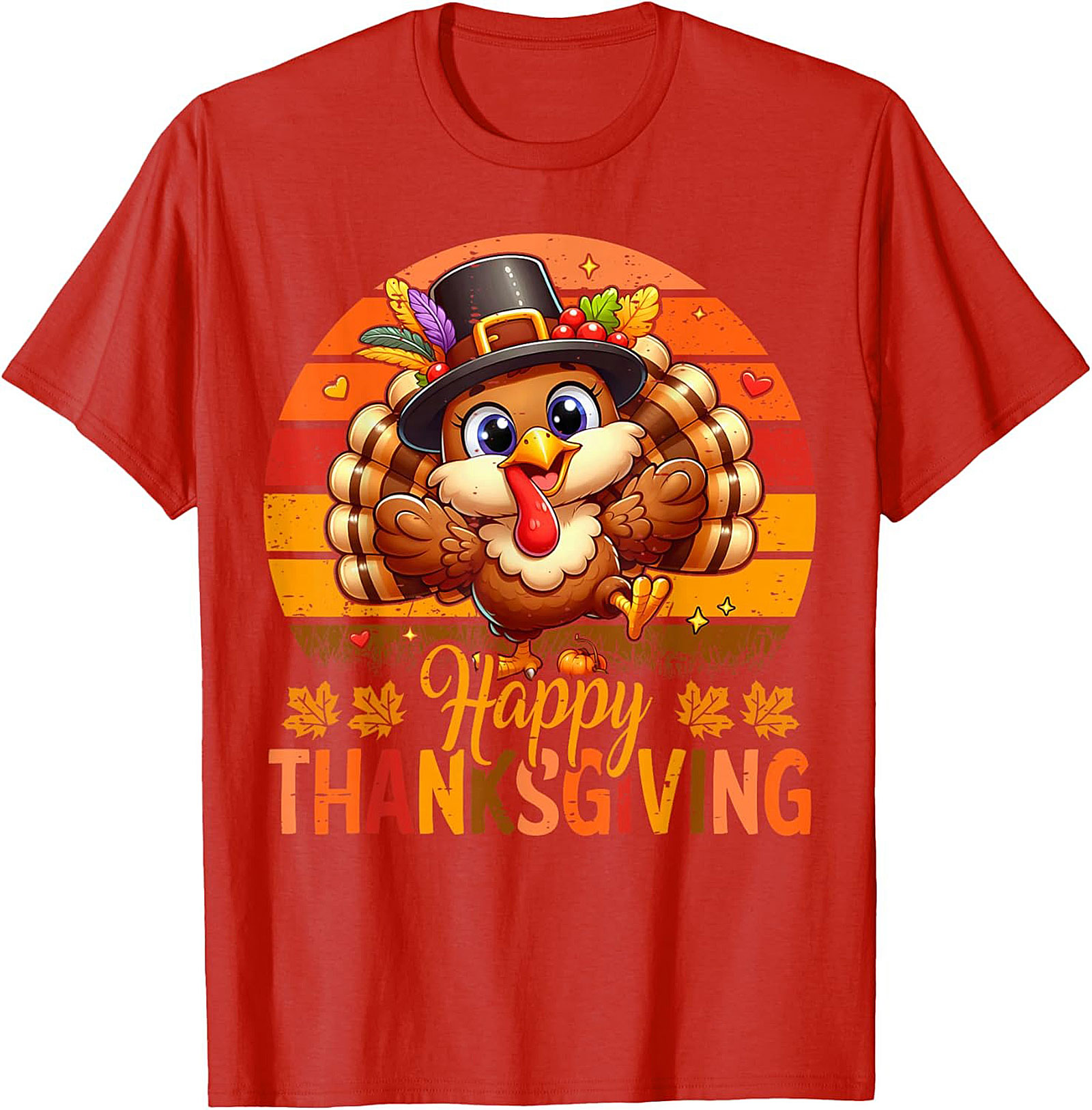 Cute Thanksgiving Turkey T-Shirt | Funny Holiday Tee