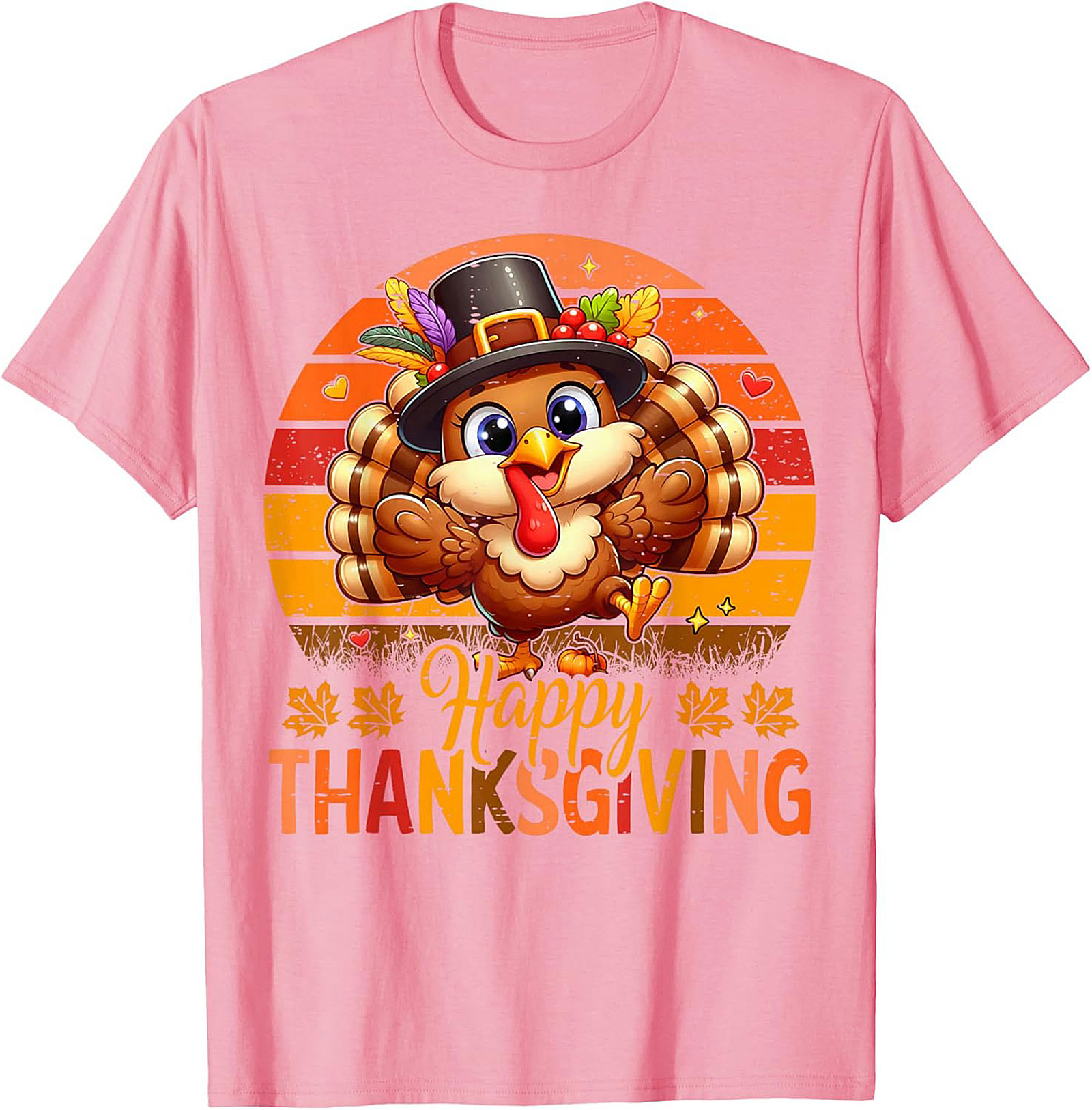 Cute Thanksgiving Turkey T-Shirt | Funny Holiday Tee