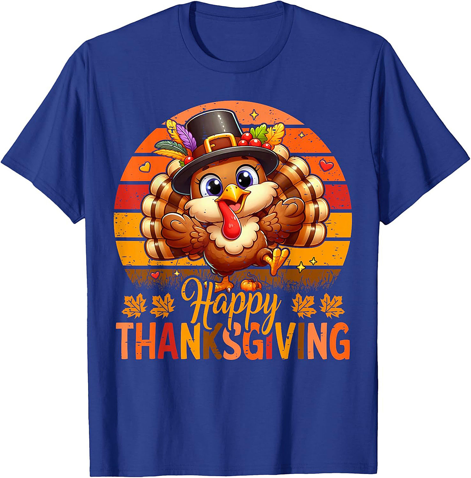 Cute Thanksgiving Turkey T-Shirt | Funny Holiday Tee