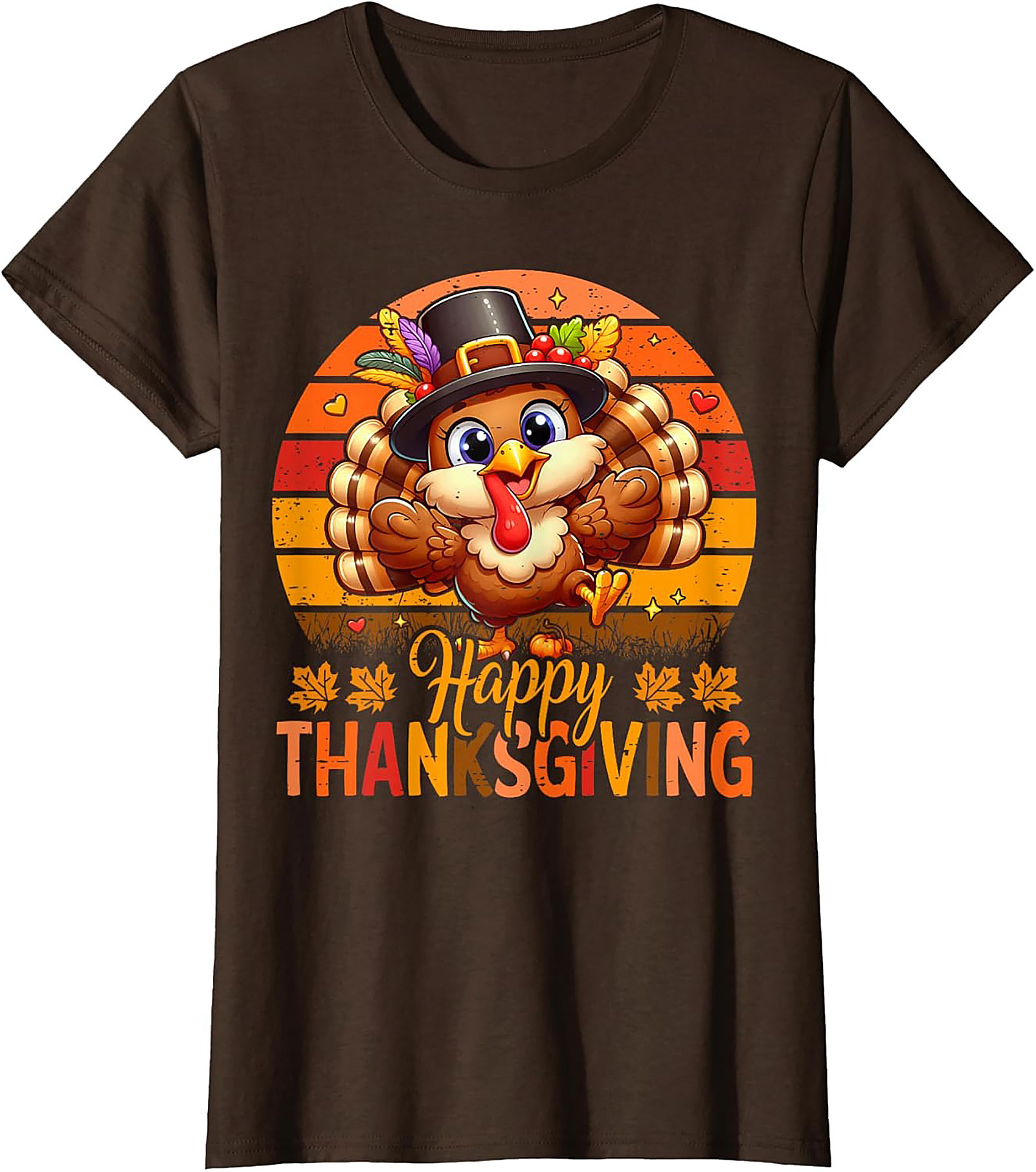 Cute Thanksgiving Turkey T-Shirt | Funny Holiday Tee