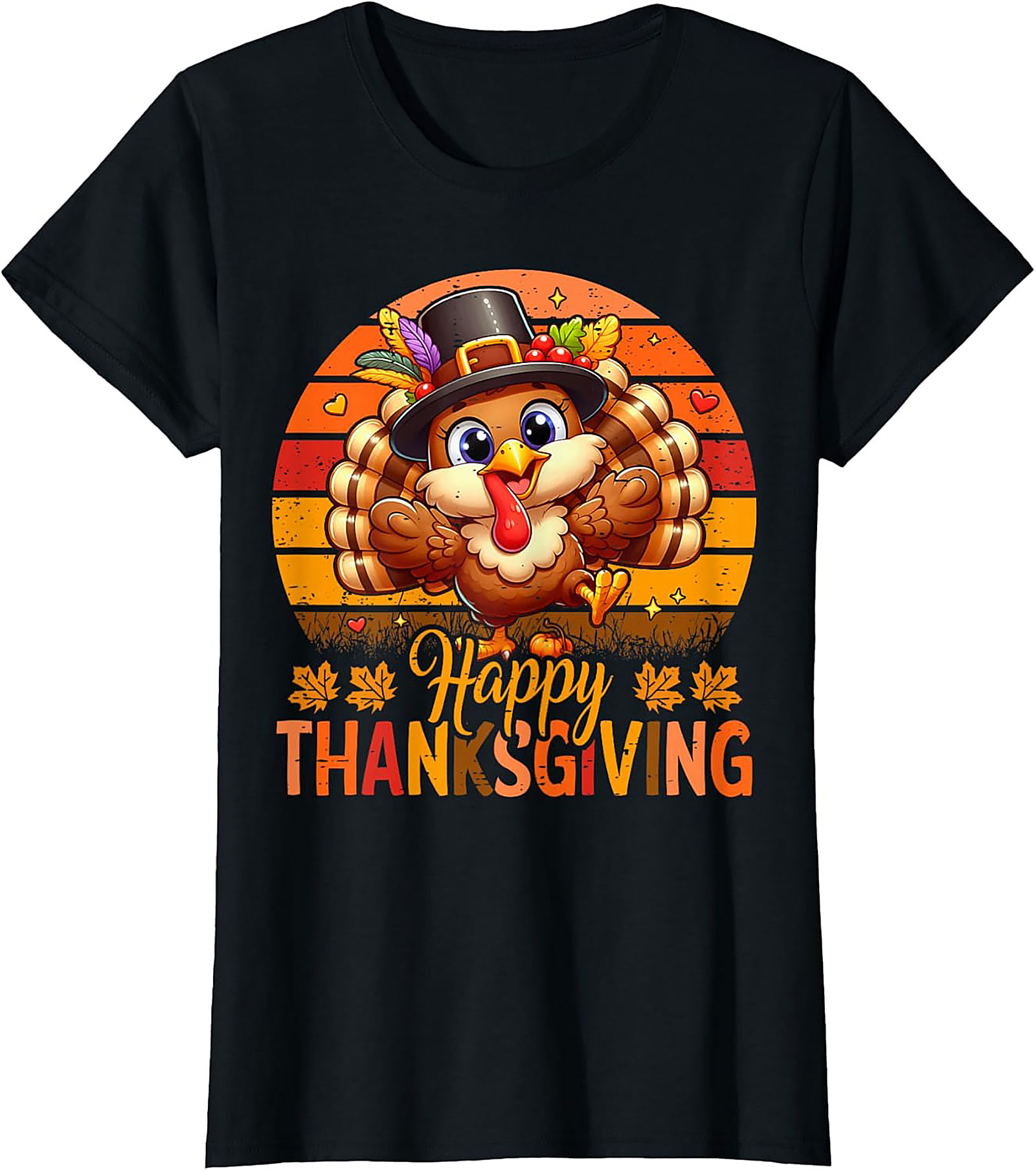 Cute Thanksgiving Turkey T-Shirt | Funny Holiday Tee