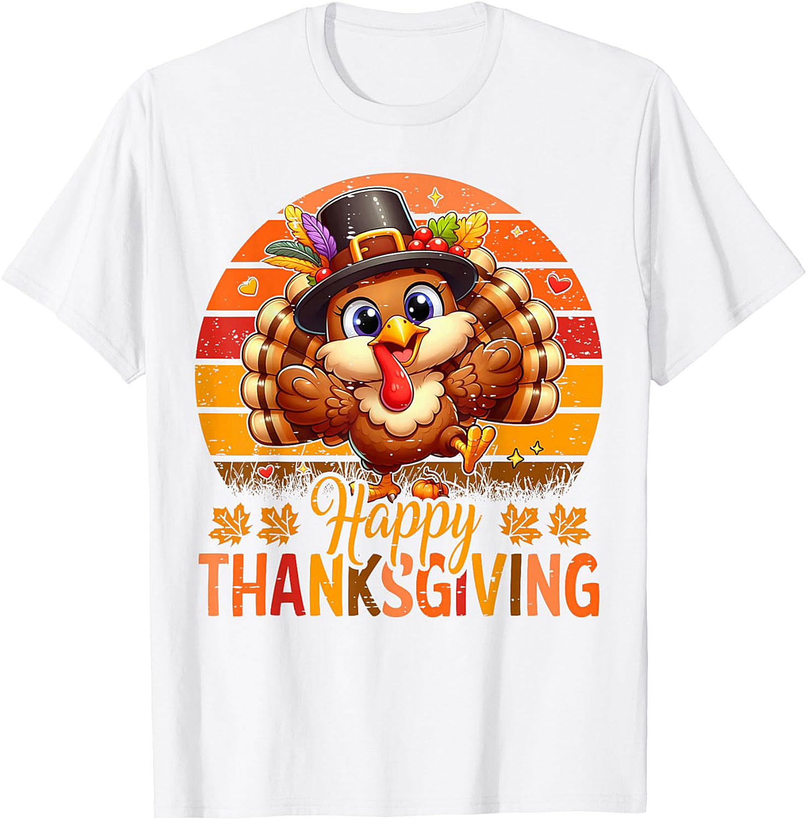 Cute Thanksgiving Turkey T-Shirt | Funny Holiday Tee