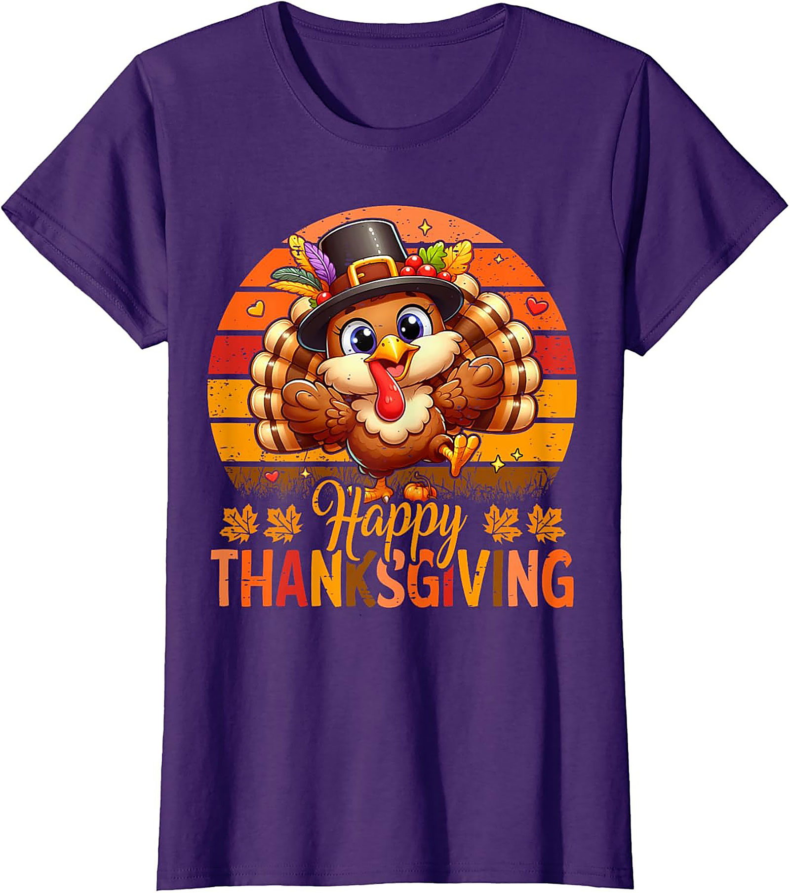 Cute Thanksgiving Turkey T-Shirt | Funny Holiday Tee