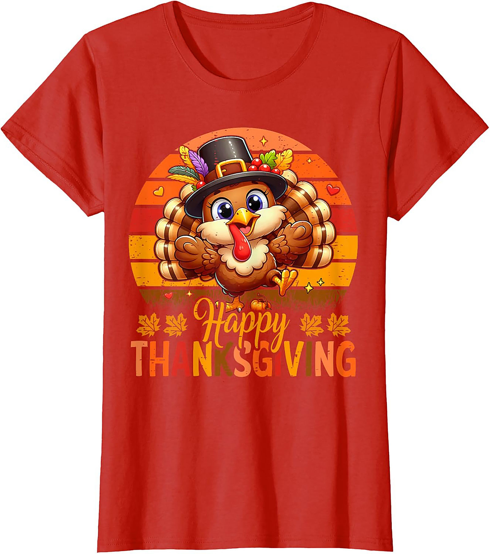 Cute Thanksgiving Turkey T-Shirt | Funny Holiday Tee