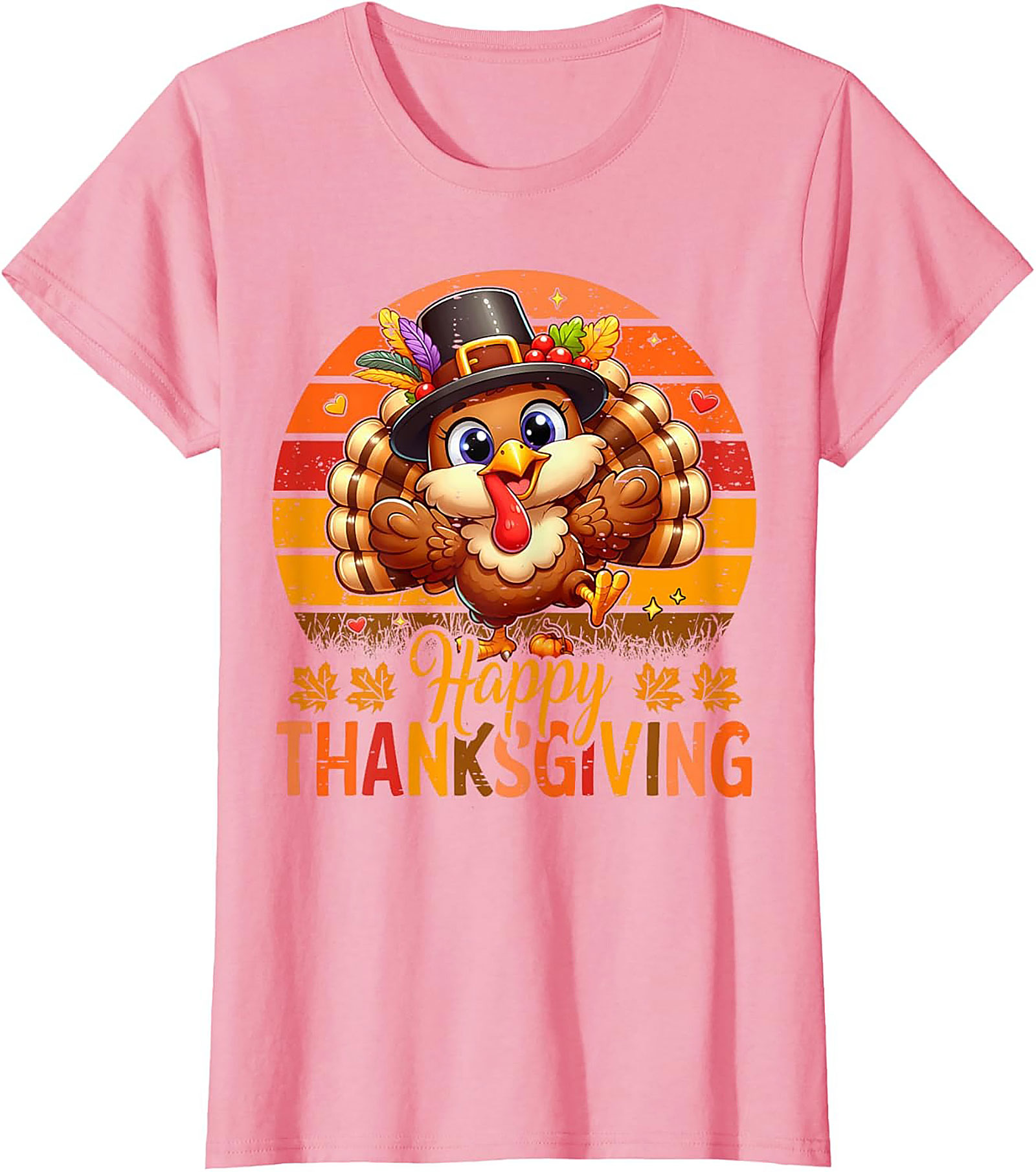 Cute Thanksgiving Turkey T-Shirt | Funny Holiday Tee