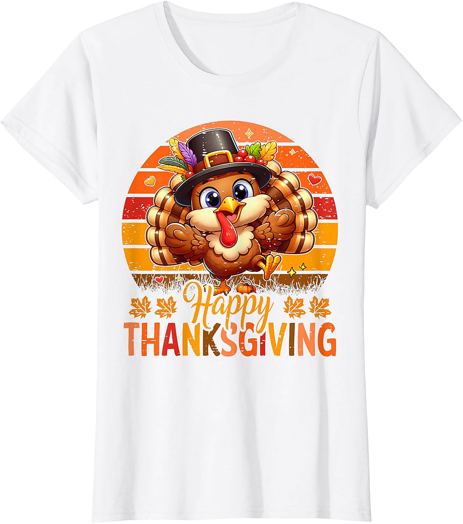 Cute Thanksgiving Turkey T-Shirt | Funny Holiday Tee