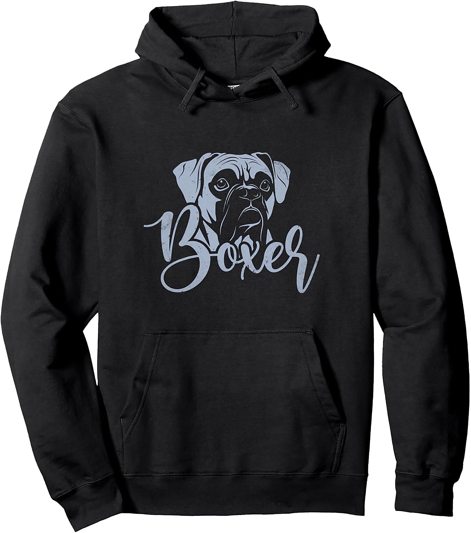 The Loyal Boxer Dog Pullover Hoodie | Vintage Style Graphic