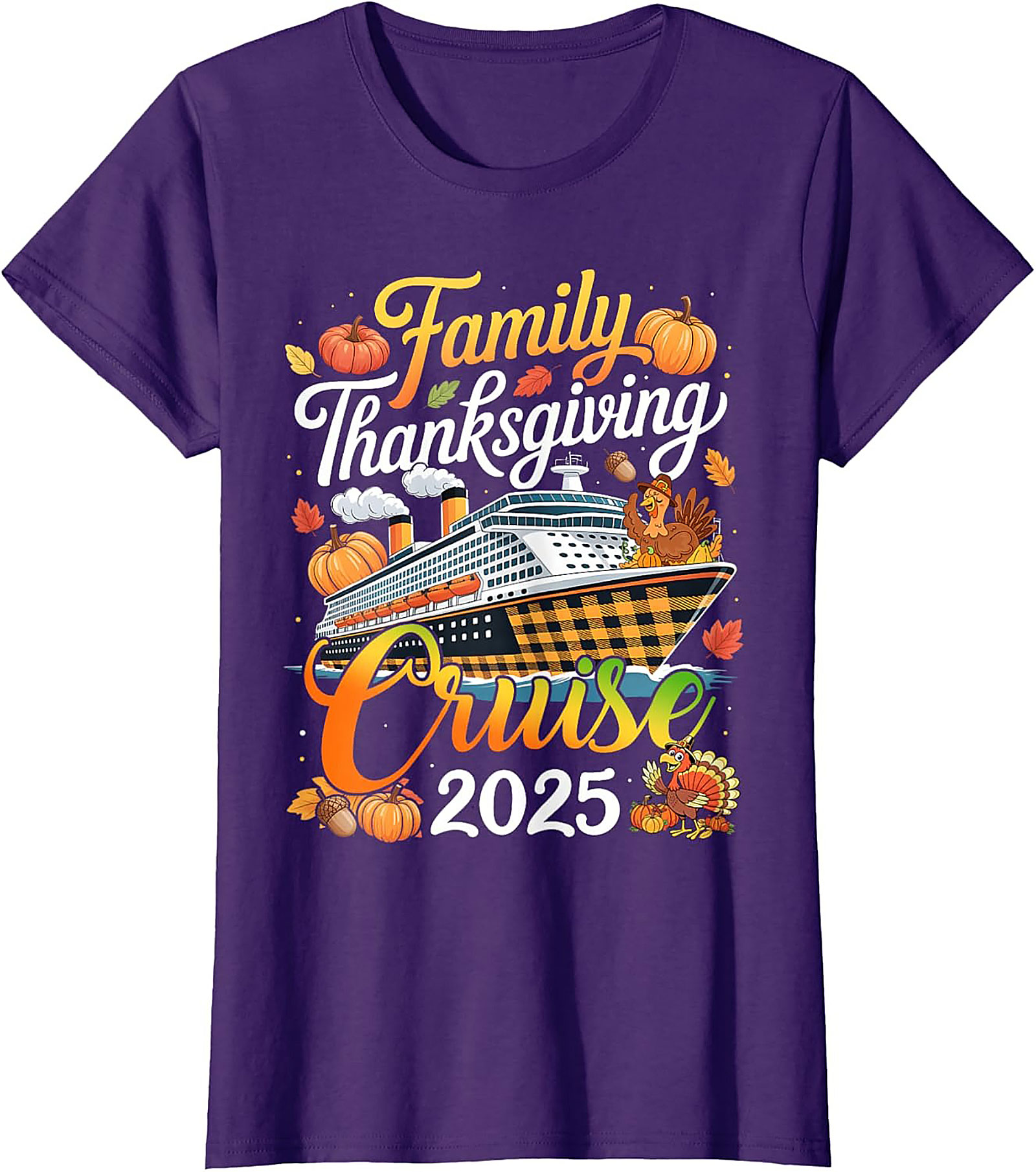 Family Thanksgiving Cruise 2025 T-Shirt | Fun Holiday Tee