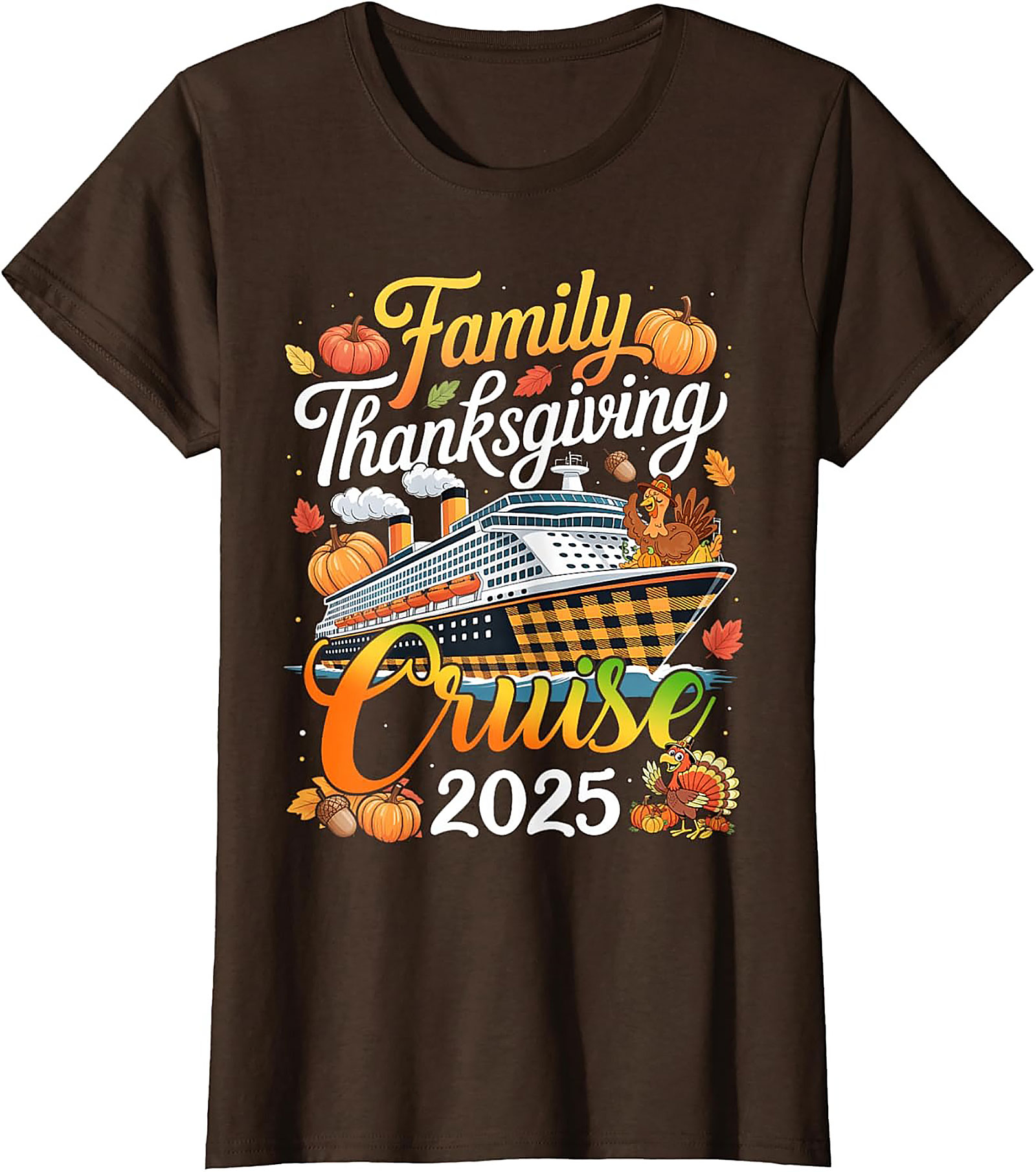Family Thanksgiving Cruise 2025 T-Shirt | Fun Holiday Tee