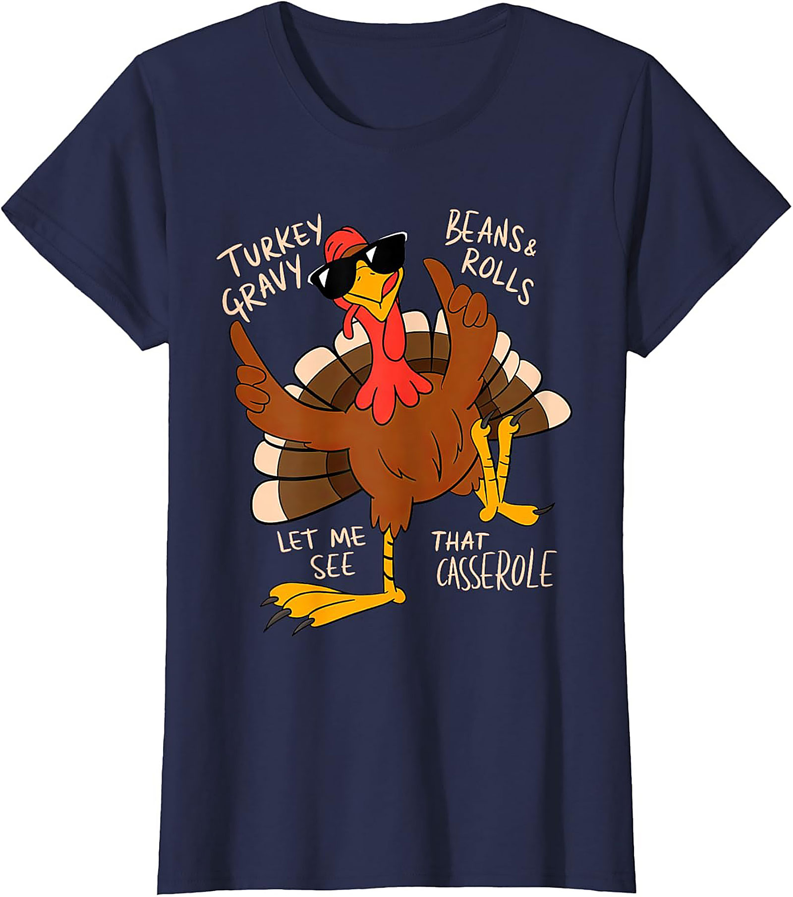 Funny Thanksgiving Turkey T-Shirt | Casserole Tee