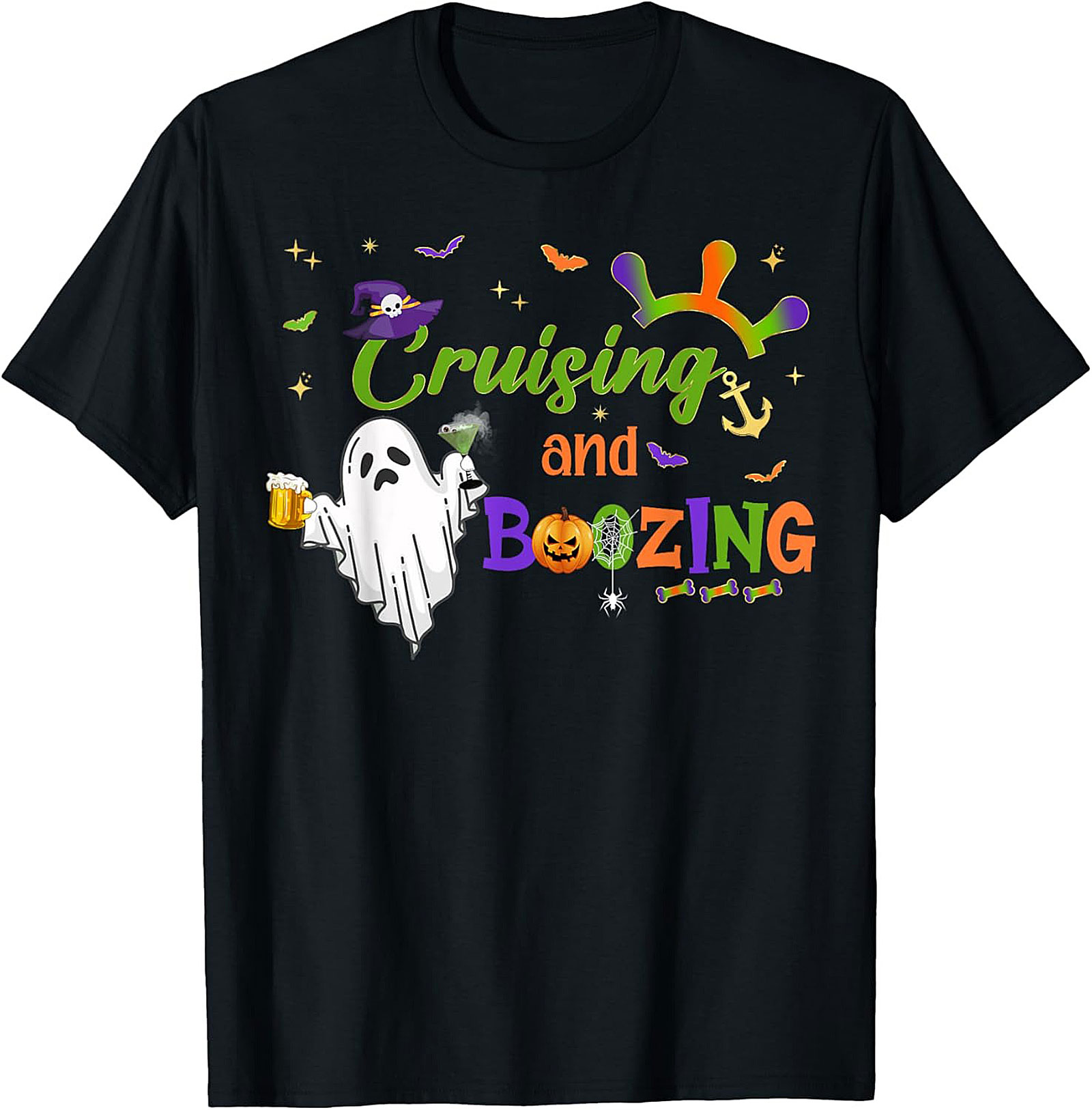 Funny Cruising and Boozing T-Shirt | Halloween Graphic Tee