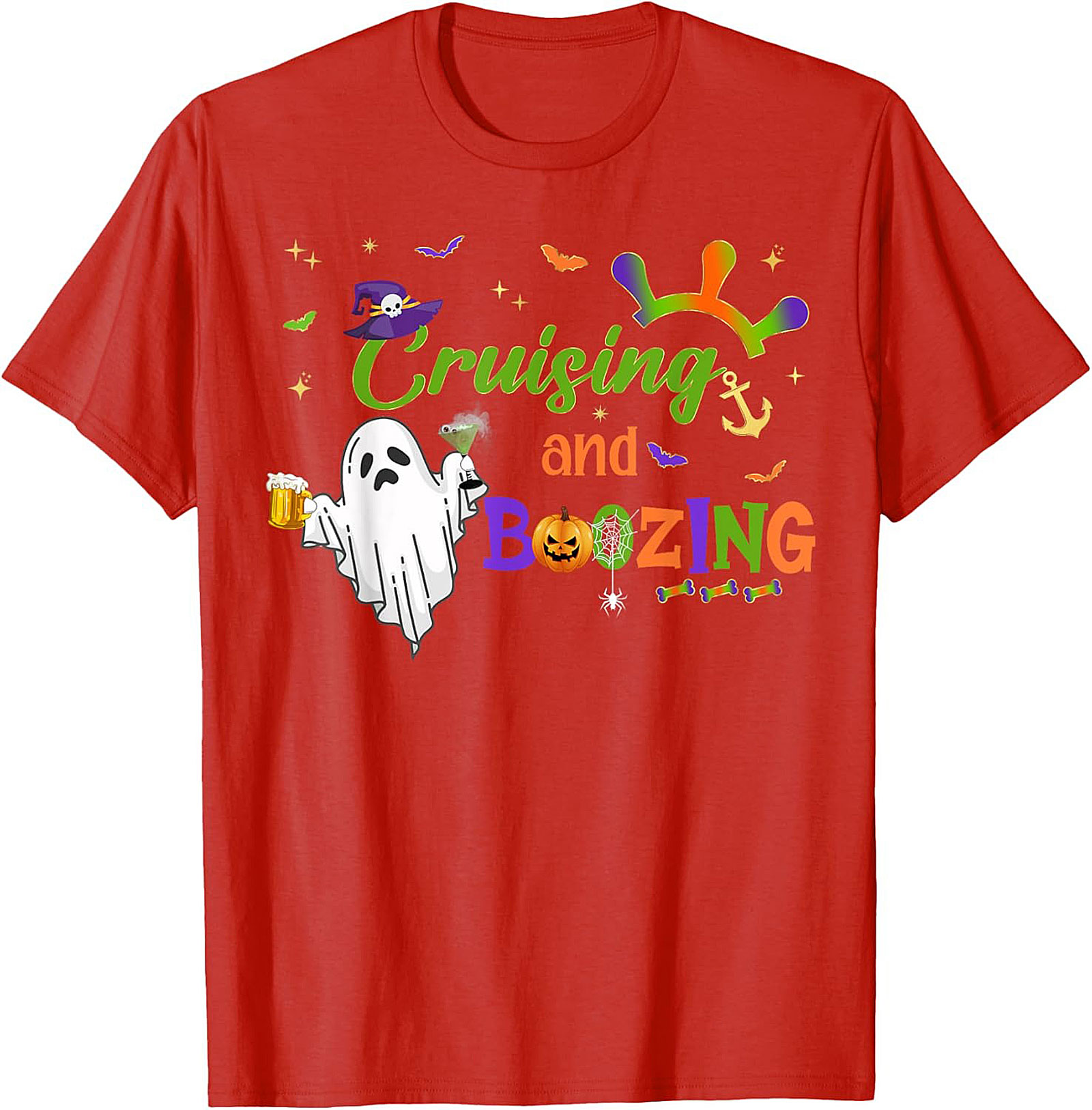 Funny Cruising and Boozing T-Shirt | Halloween Graphic Tee