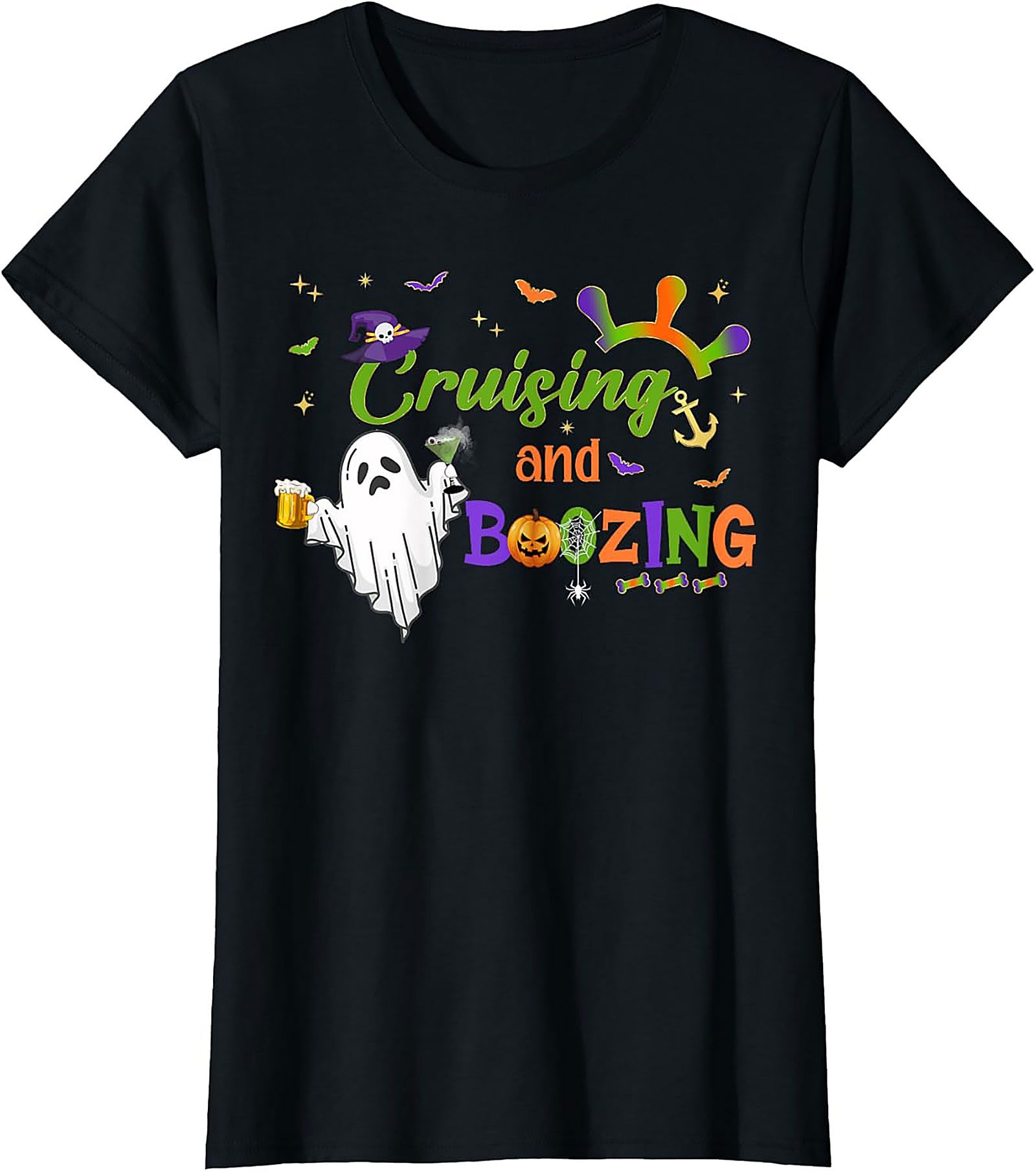 Funny Cruising and Boozing T-Shirt | Halloween Graphic Tee