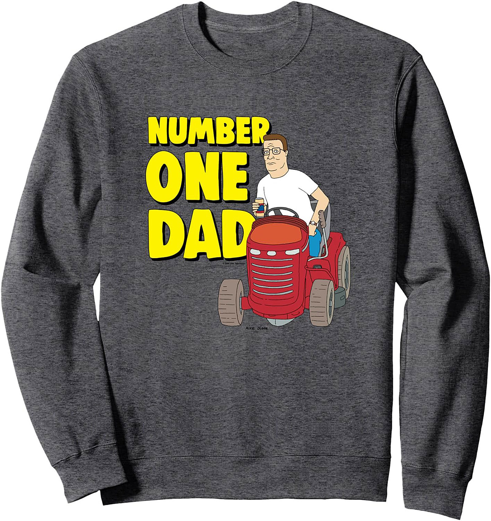 Hank Hill Dad Graphic Sweatshirt Funny Crewneck Pullover