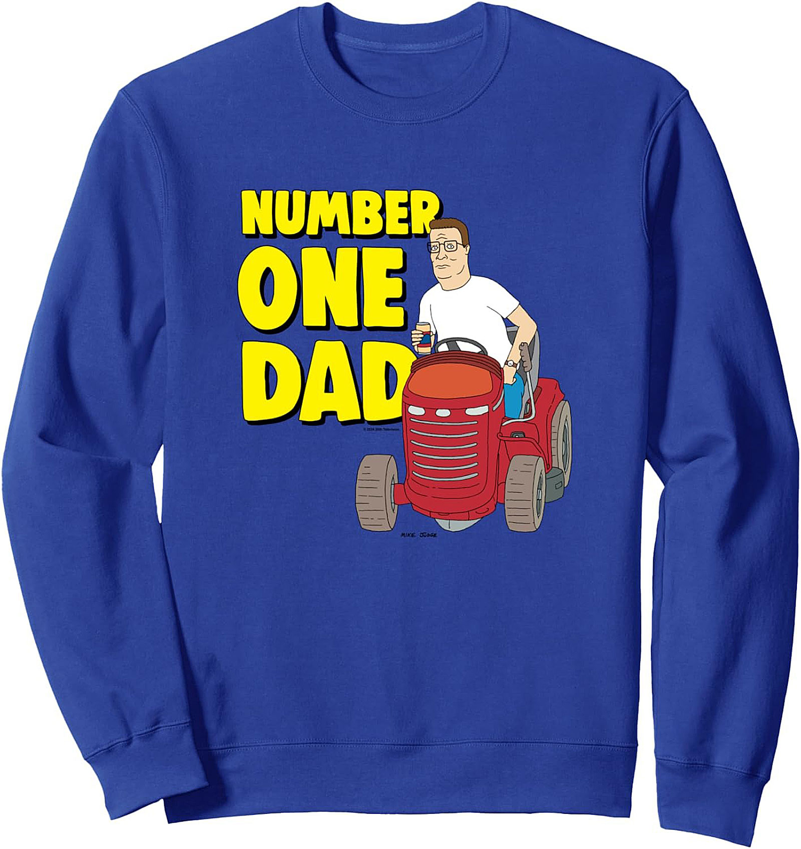 Hank Hill Dad Graphic Sweatshirt Funny Crewneck Pullover