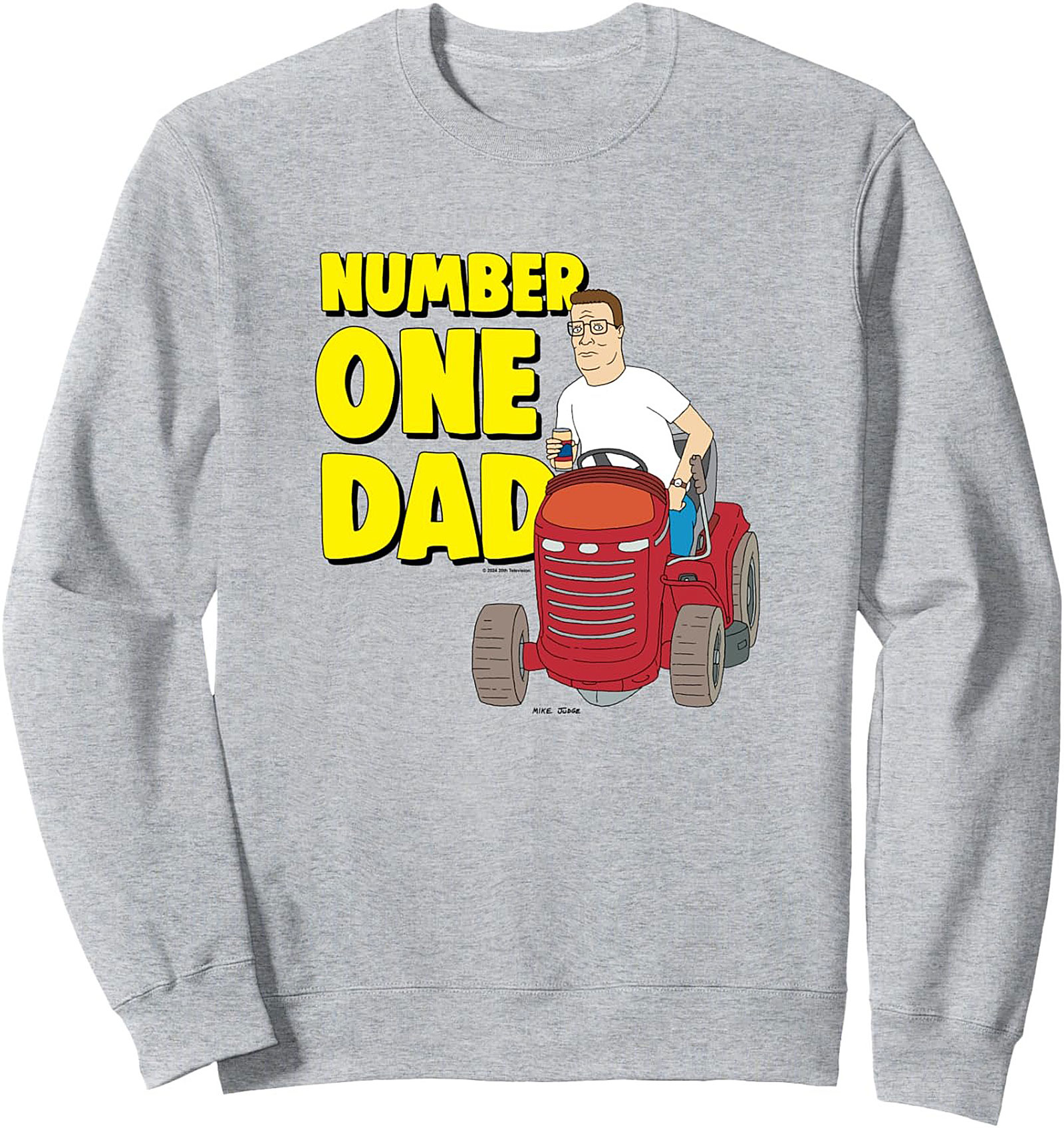 Hank Hill Dad Graphic Sweatshirt Funny Crewneck Pullover