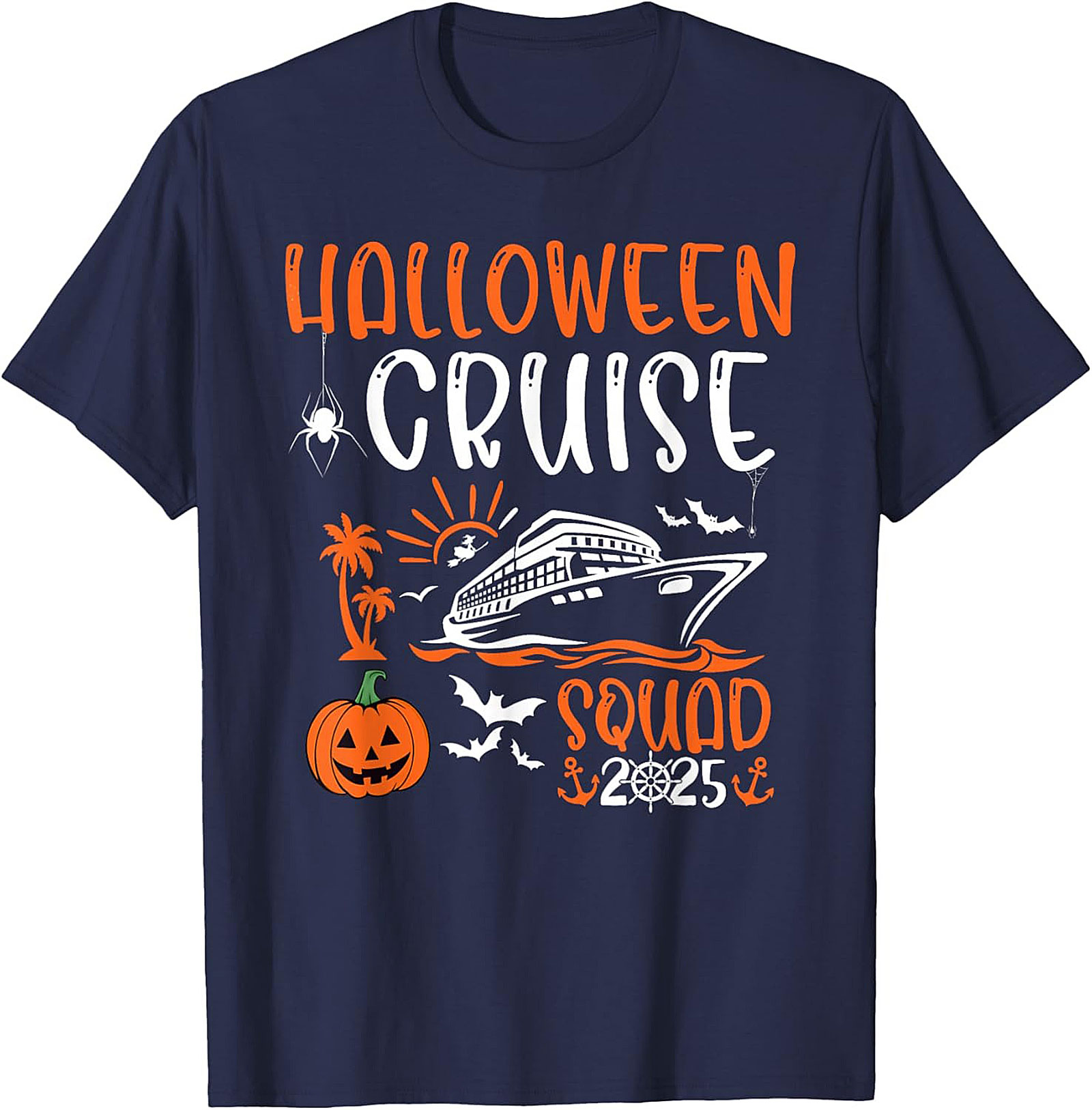 Halloween Cruise Squad 2025 Graphic Tee | Matching Shirts