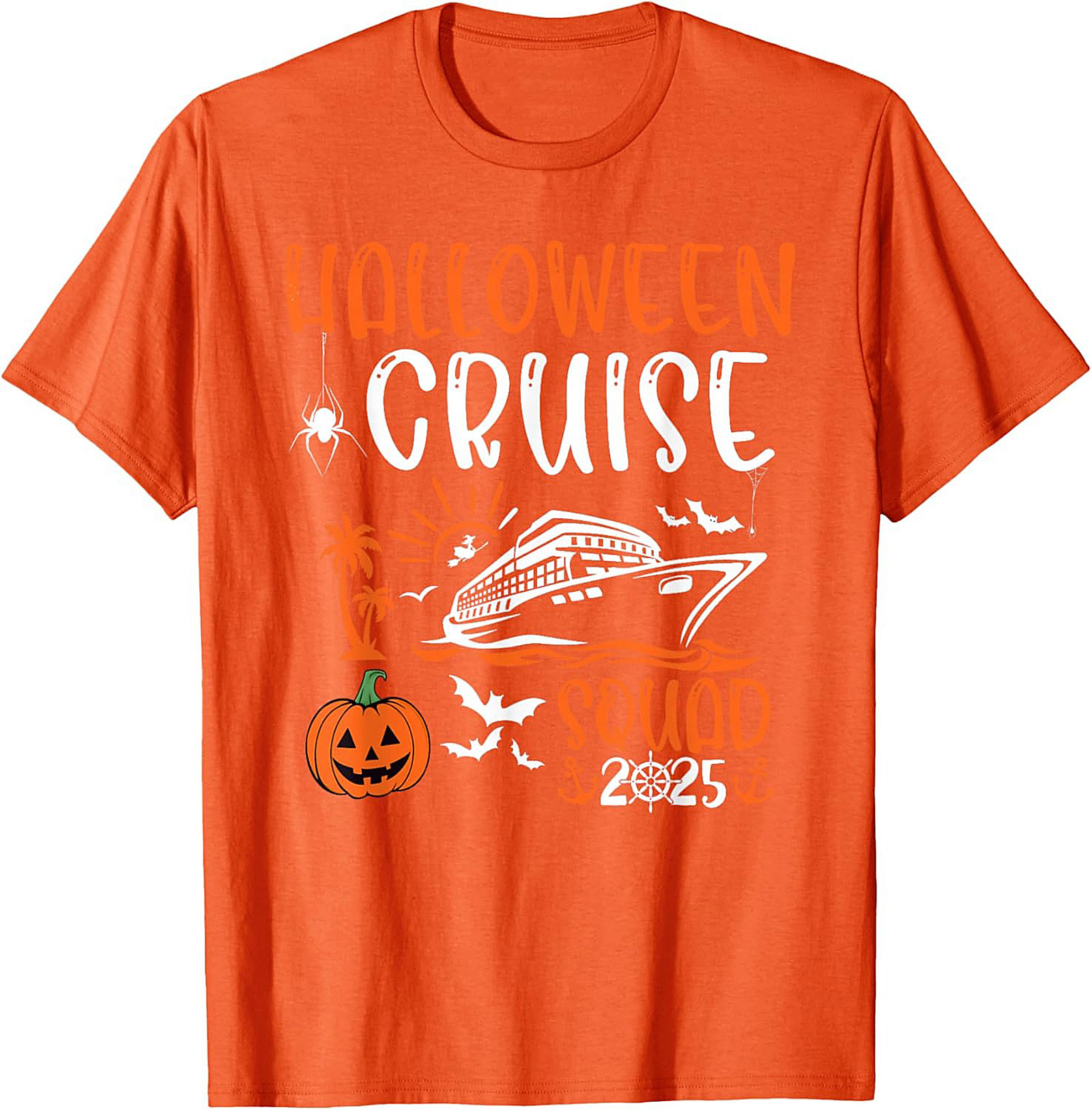 Halloween Cruise Squad 2025 Graphic Tee | Matching Shirts