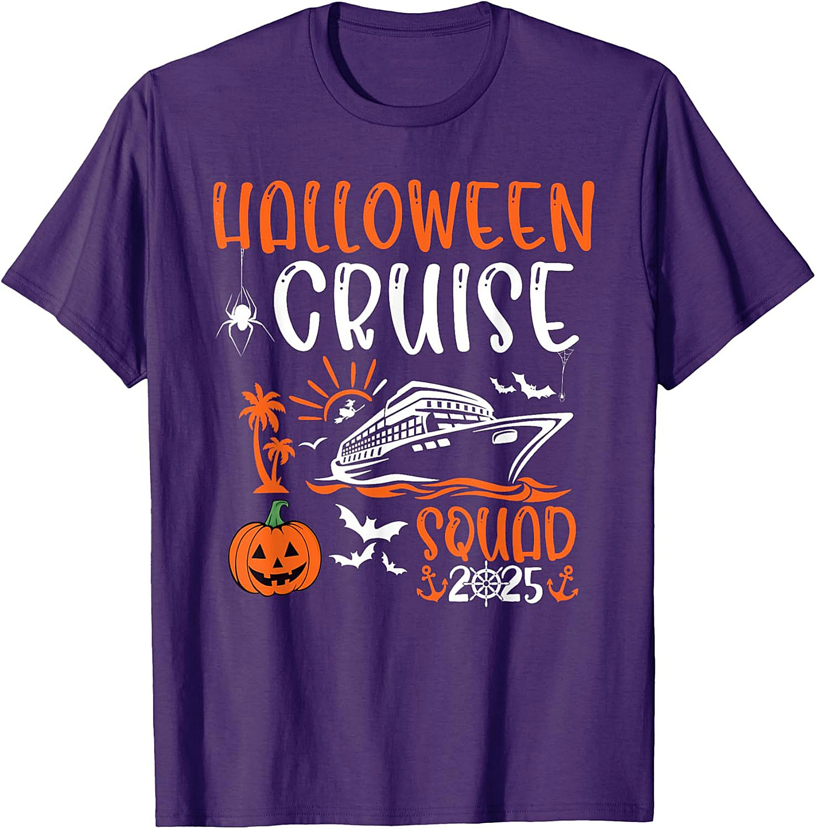 Halloween Cruise Squad 2025 Graphic Tee | Matching Shirts