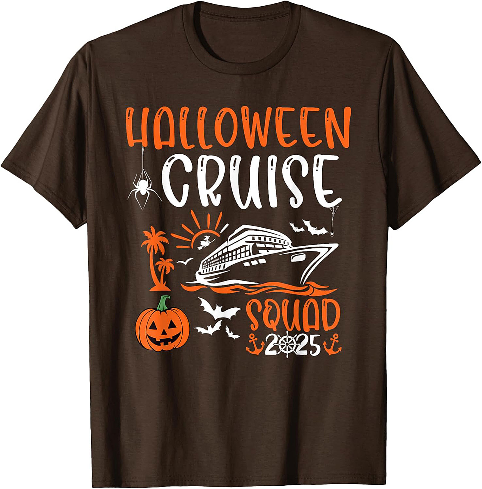 Halloween Cruise Squad 2025 Graphic Tee | Matching Shirts