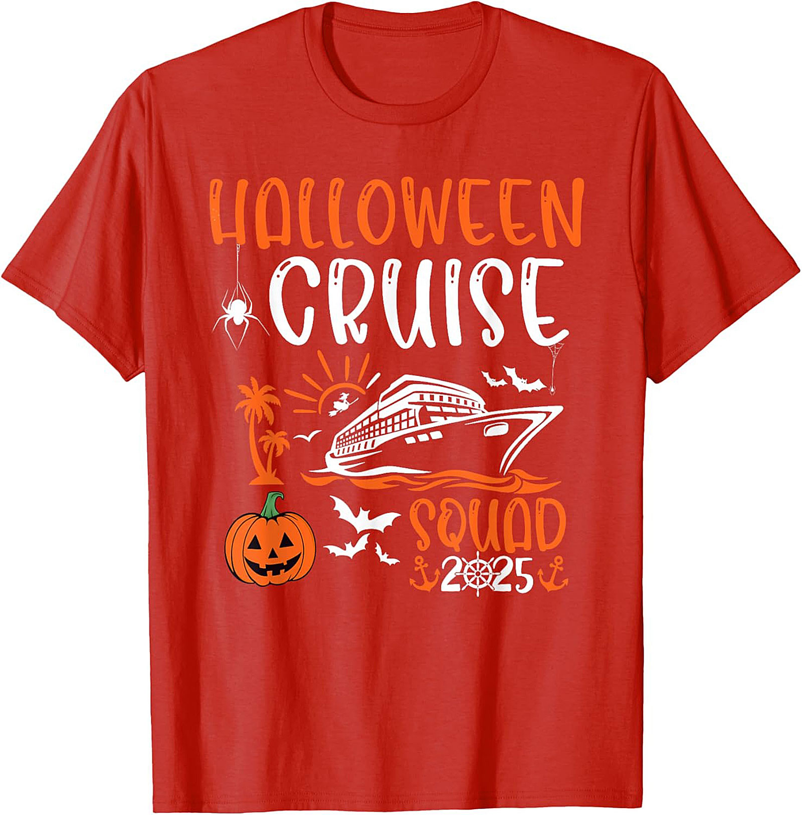 Halloween Cruise Squad 2025 Graphic Tee | Matching Shirts