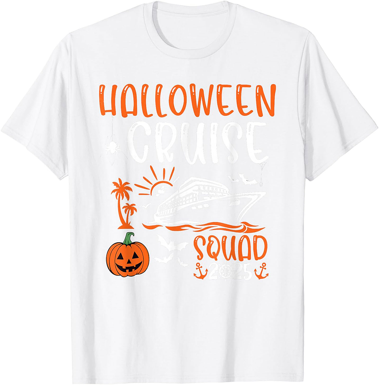 Halloween Cruise Squad 2025 Graphic Tee | Matching Shirts