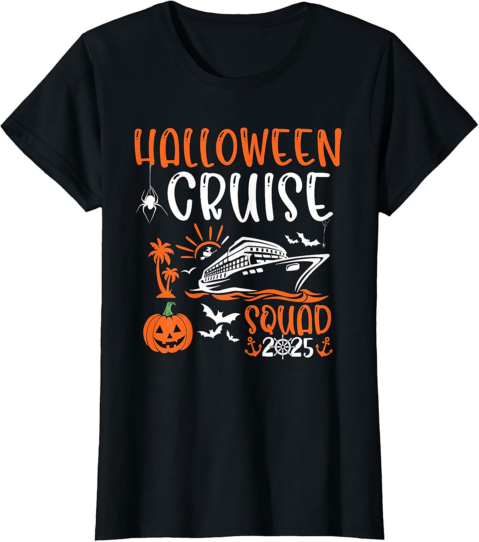 Halloween Cruise Squad 2025 Graphic Tee | Matching Shirts