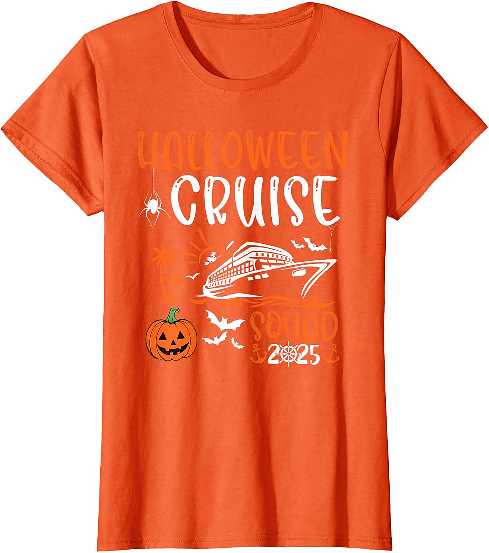 Halloween Cruise Squad 2025 Graphic Tee | Matching Shirts