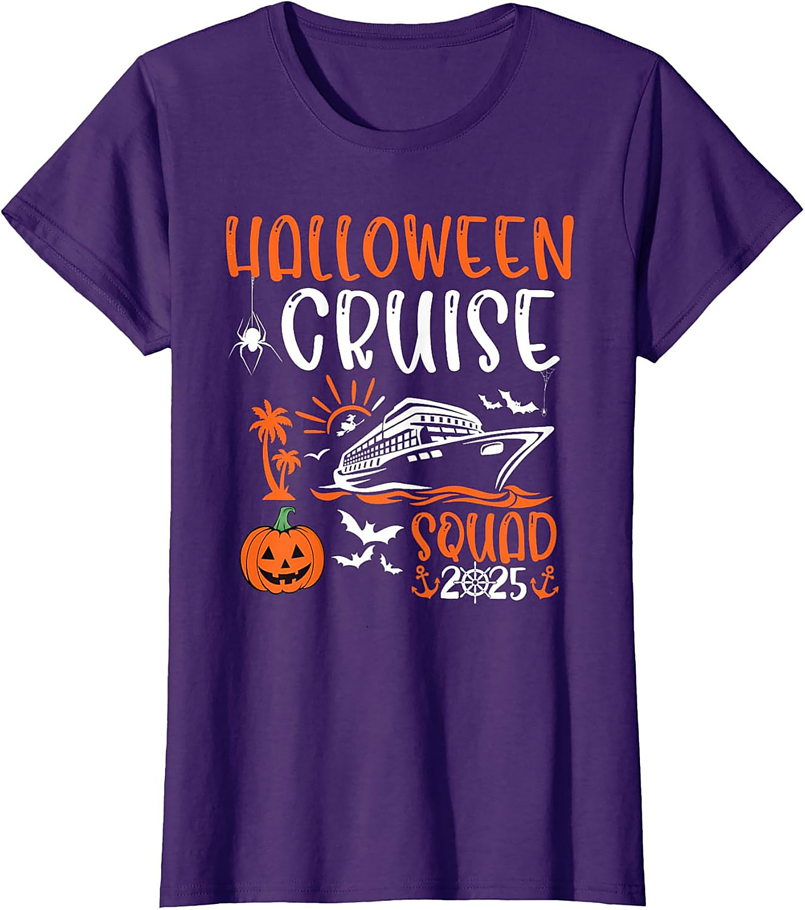 Halloween Cruise Squad 2025 Graphic Tee | Matching Shirts