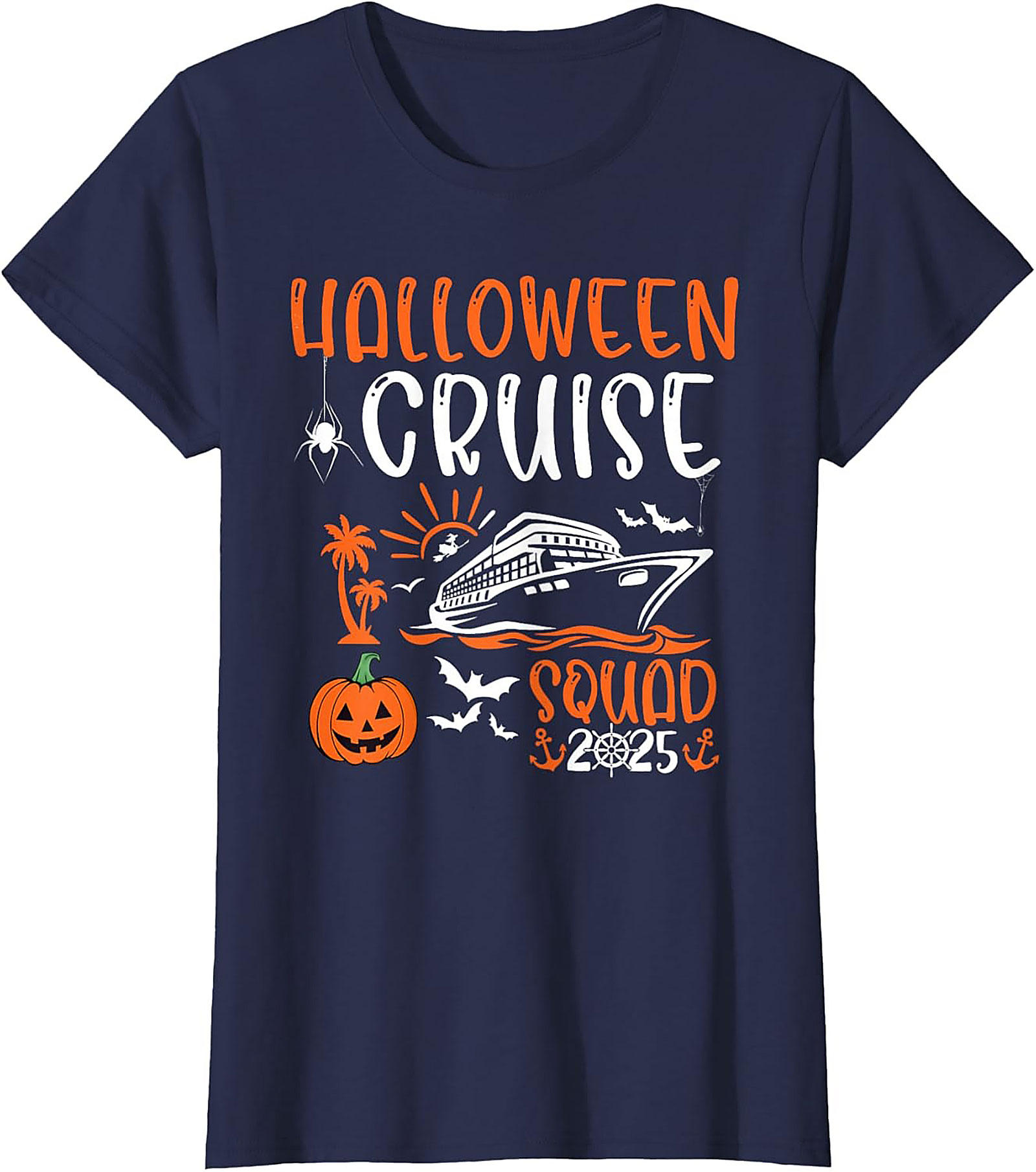 Halloween Cruise Squad 2025 Graphic Tee | Matching Shirts