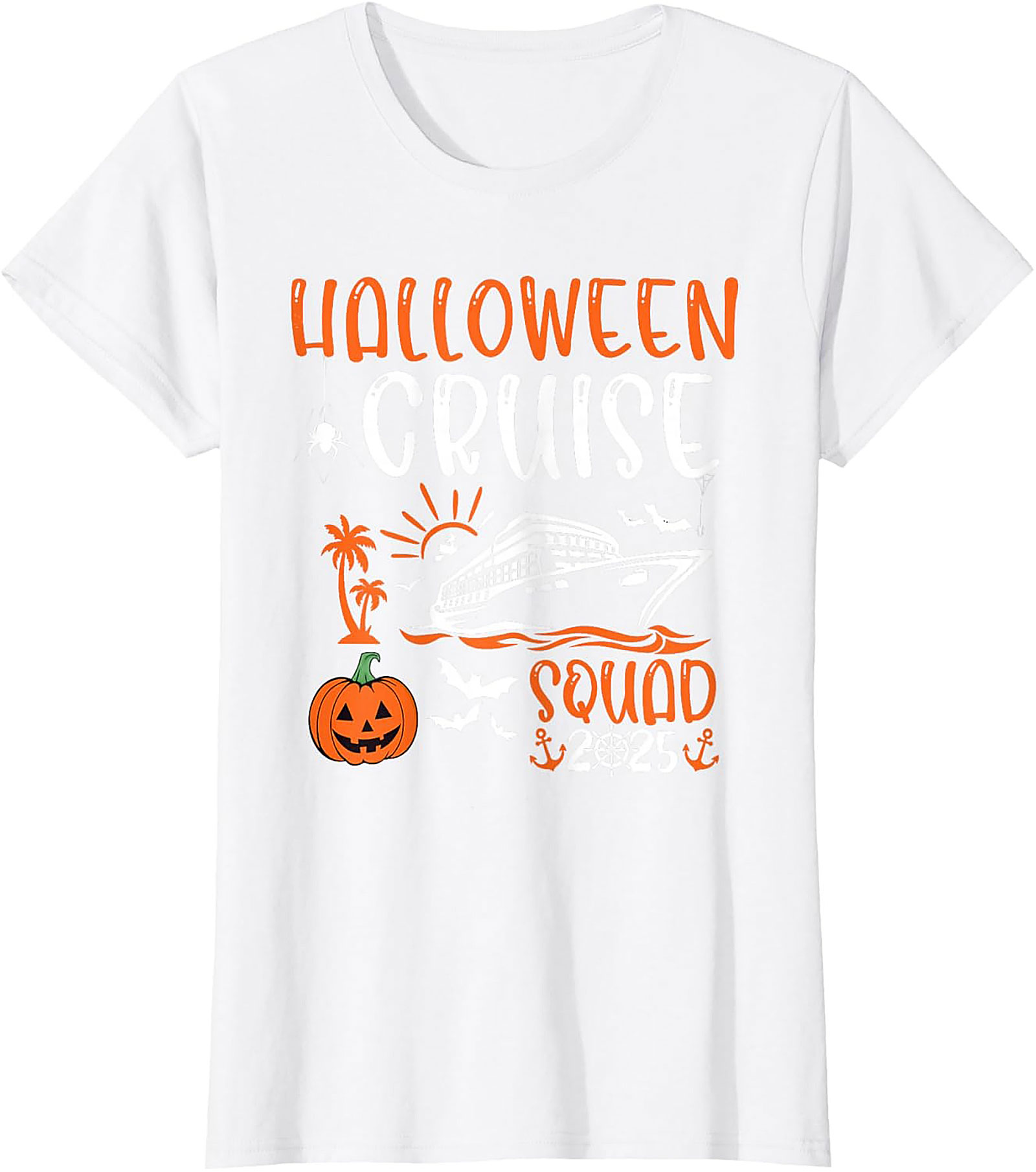 Halloween Cruise Squad 2025 Graphic Tee | Matching Shirts